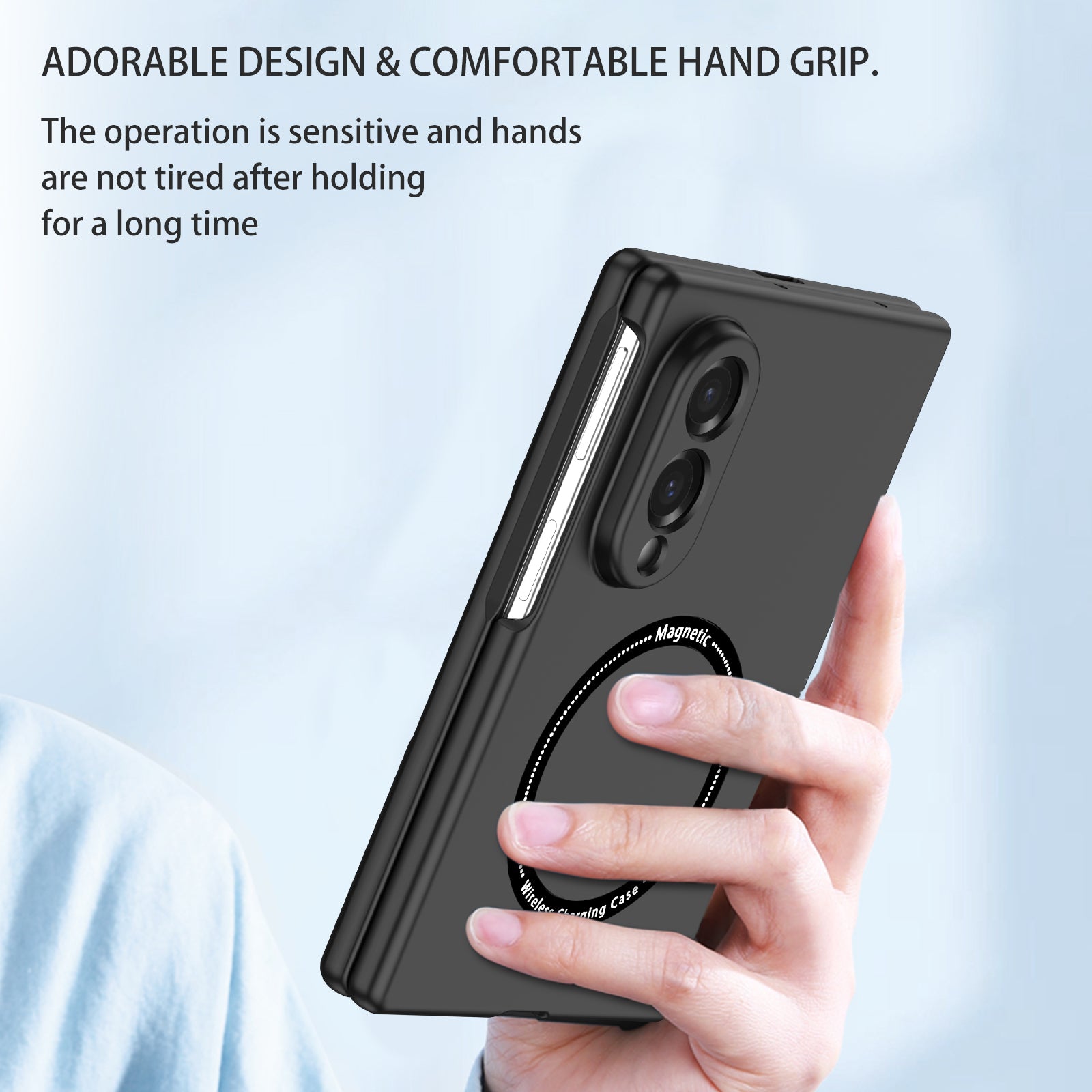 Samsung Galaxy Z Fold 8 Magnetic Ring Case [Black]