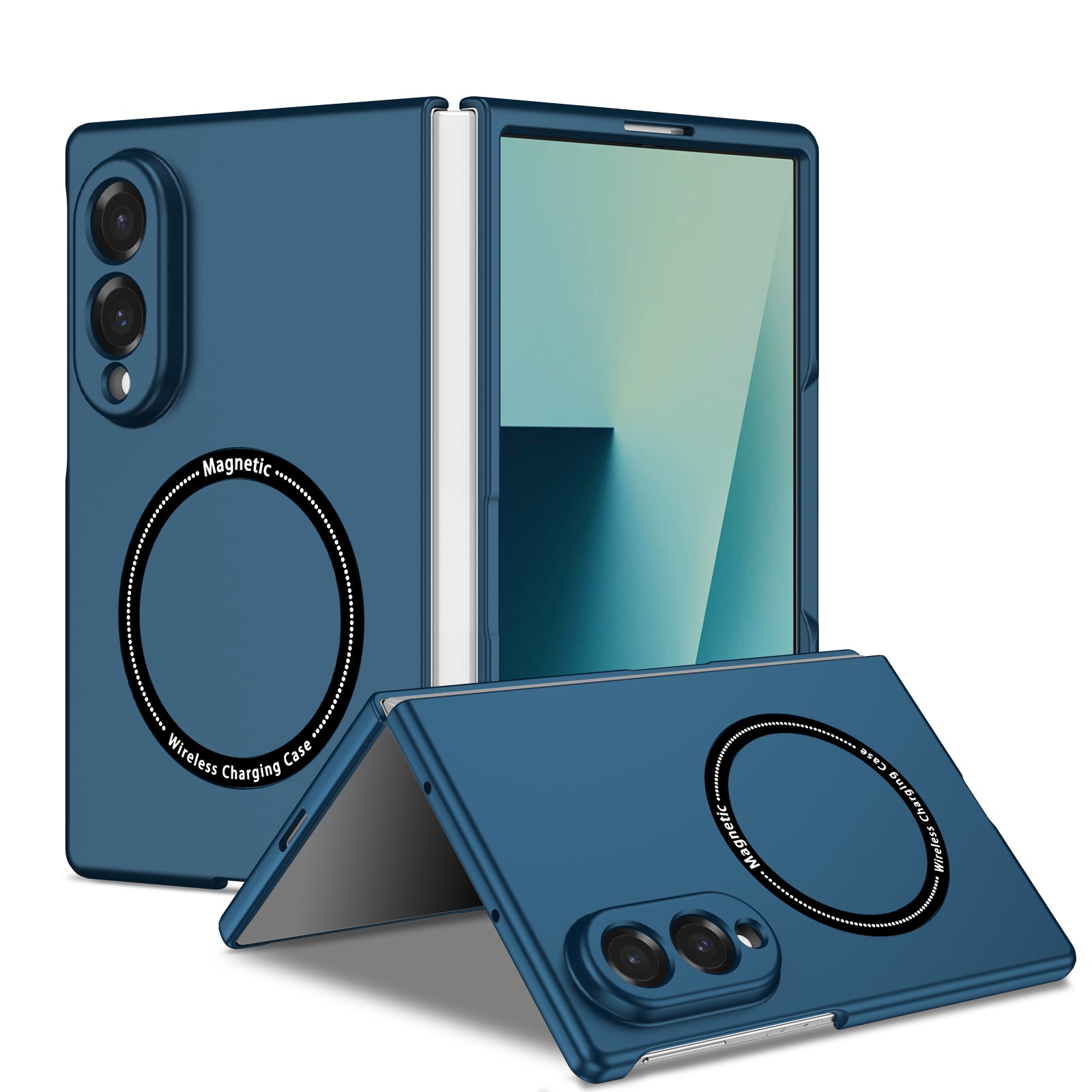 Samsung Galaxy Z Fold 8 Magnetic Ring Case [Navy]