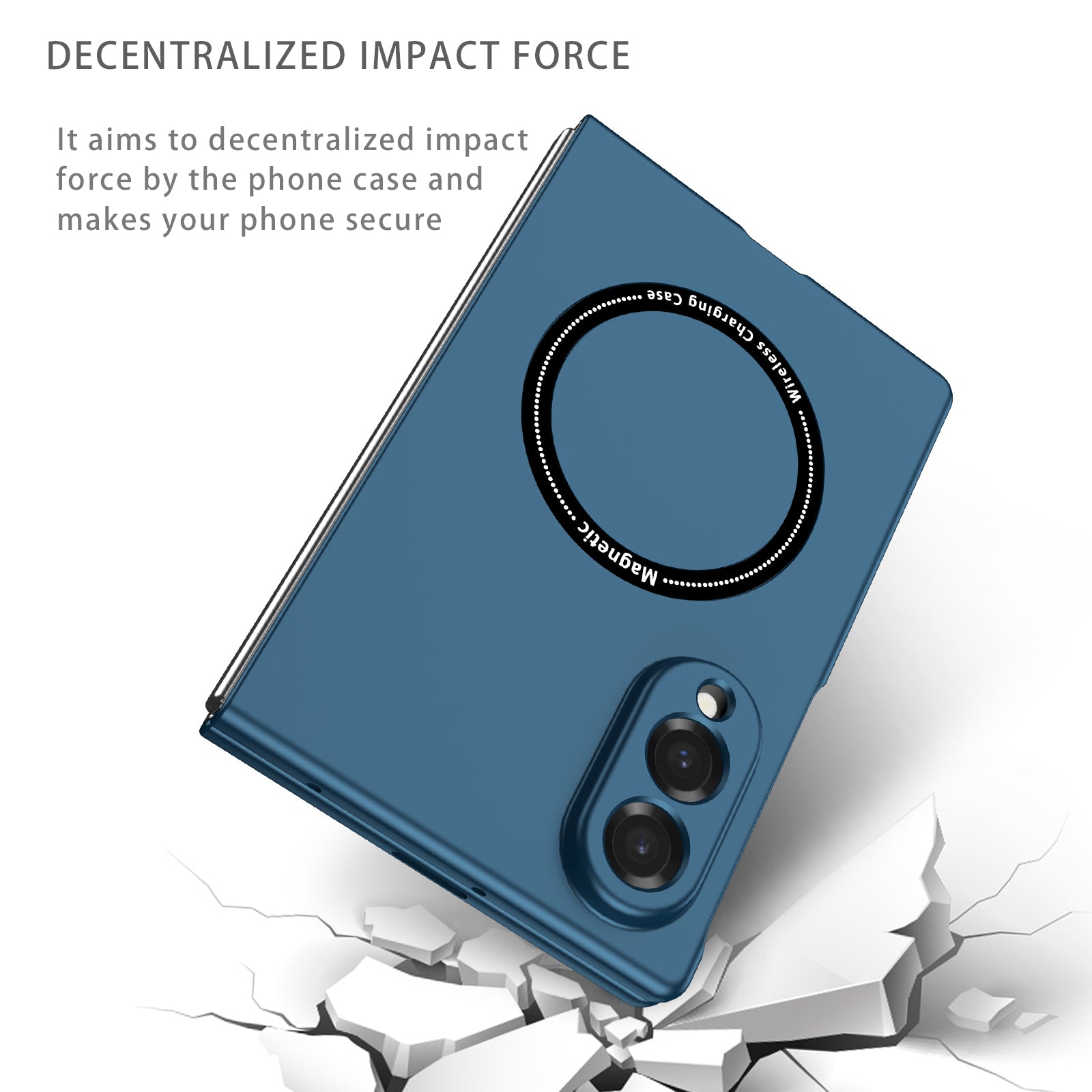 Samsung Galaxy Z Fold 8 Magnetic Ring Case [Navy]