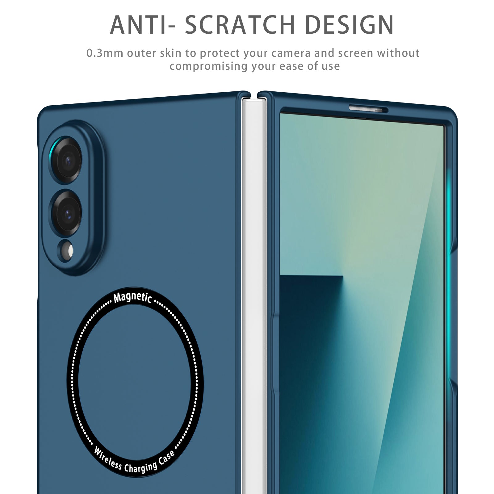Samsung Galaxy Z Fold 8 Magnetic Ring Case [Navy]