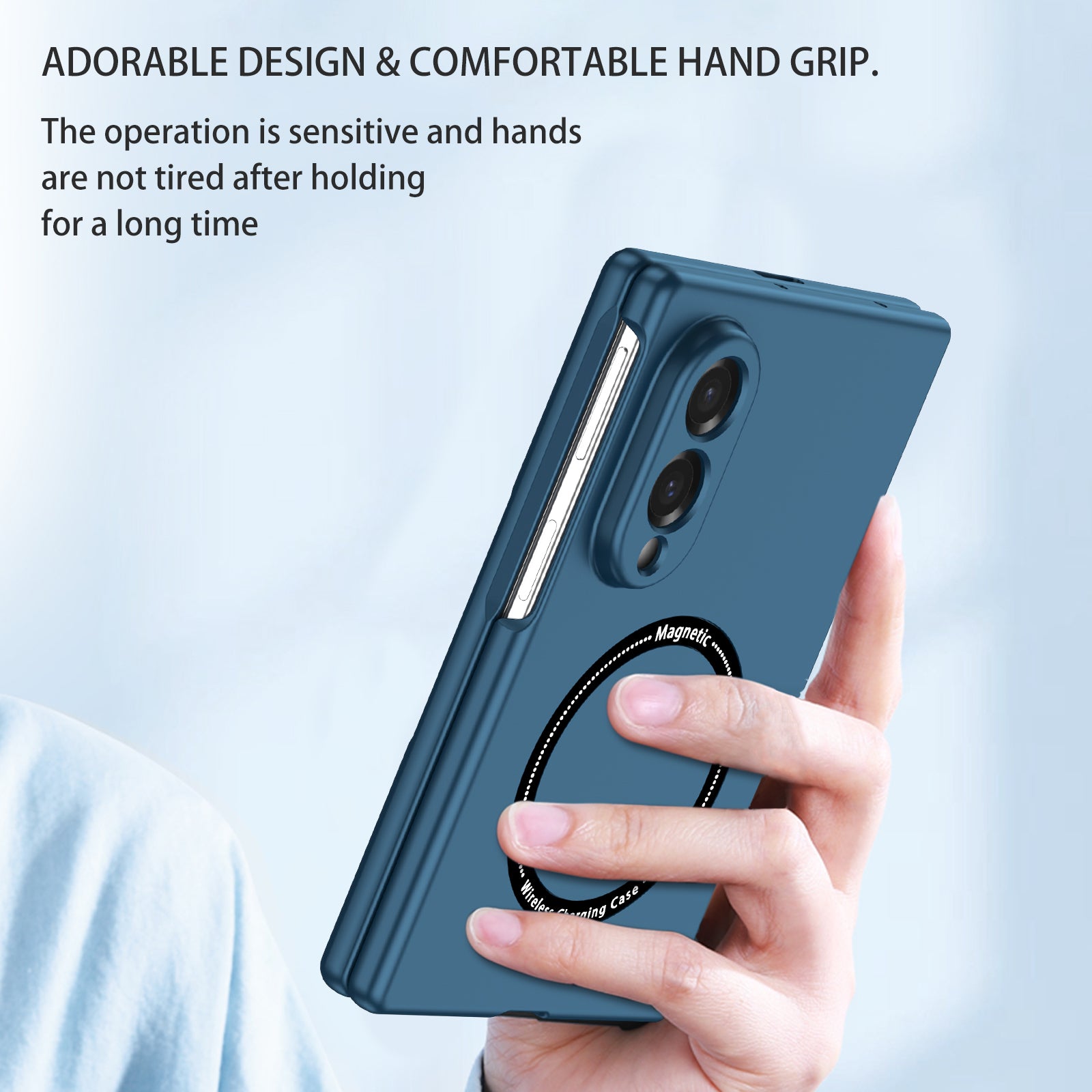 Samsung Galaxy Z Fold 8 Magnetic Ring Case [Navy]