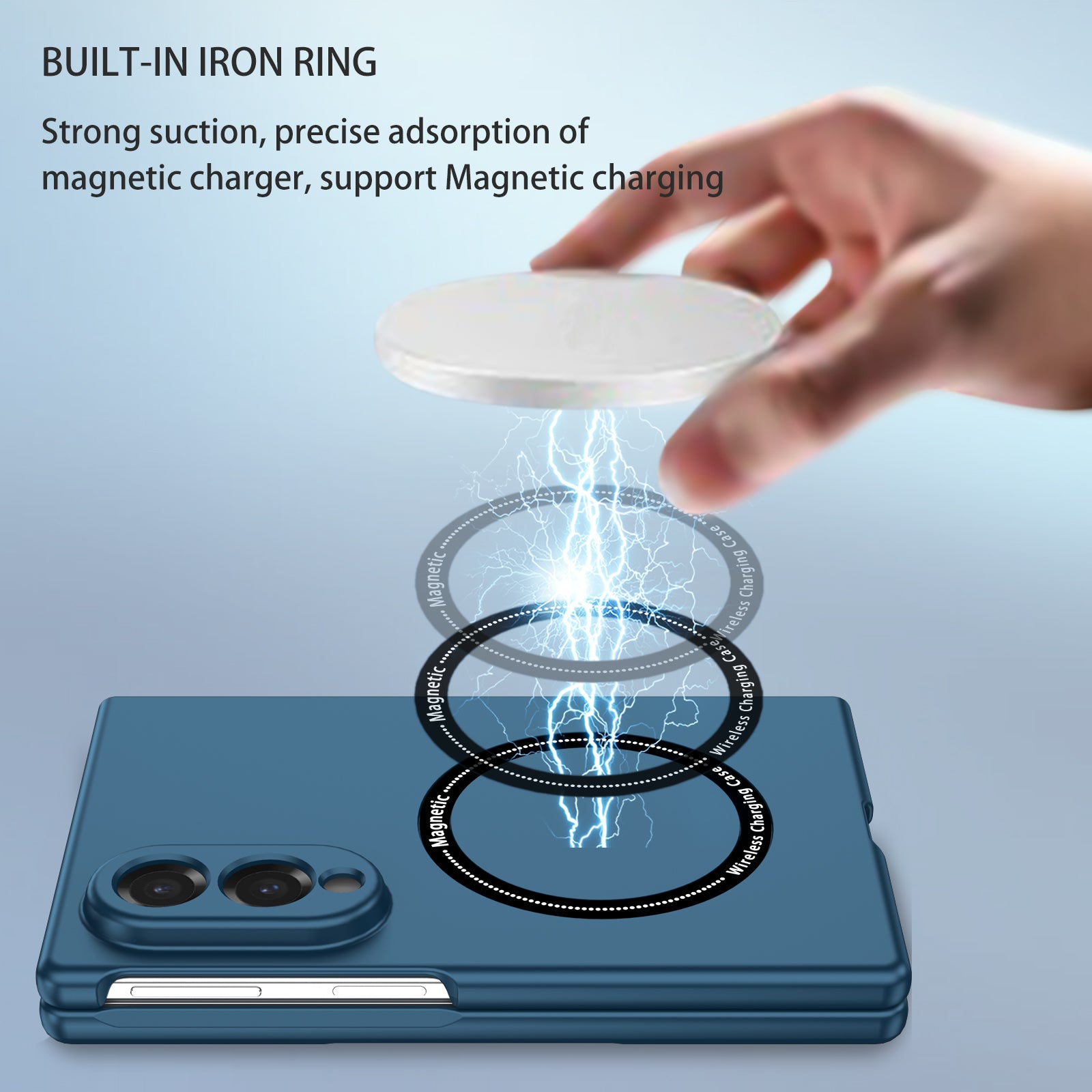 Samsung Galaxy Z Fold 8 Magnetic Ring Case [Navy]