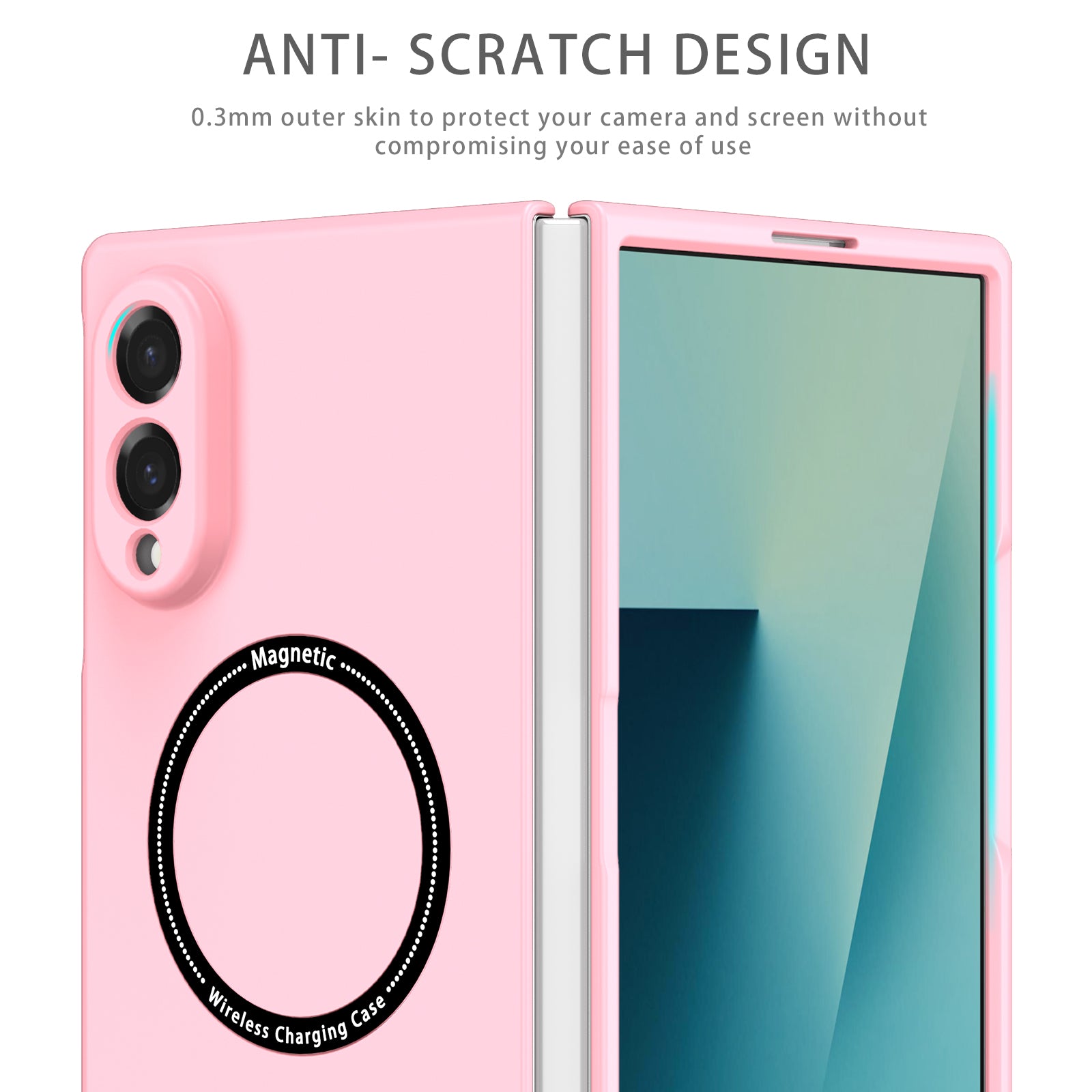 Samsung Galaxy Z Fold 8 Magnetic Ring Case [Pink]