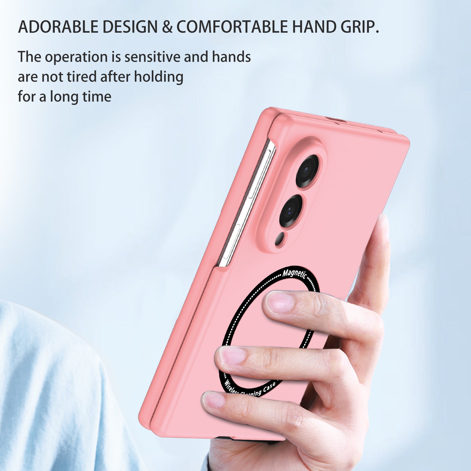 Samsung Galaxy Z Fold 8 Magnetic Ring Case [Pink]