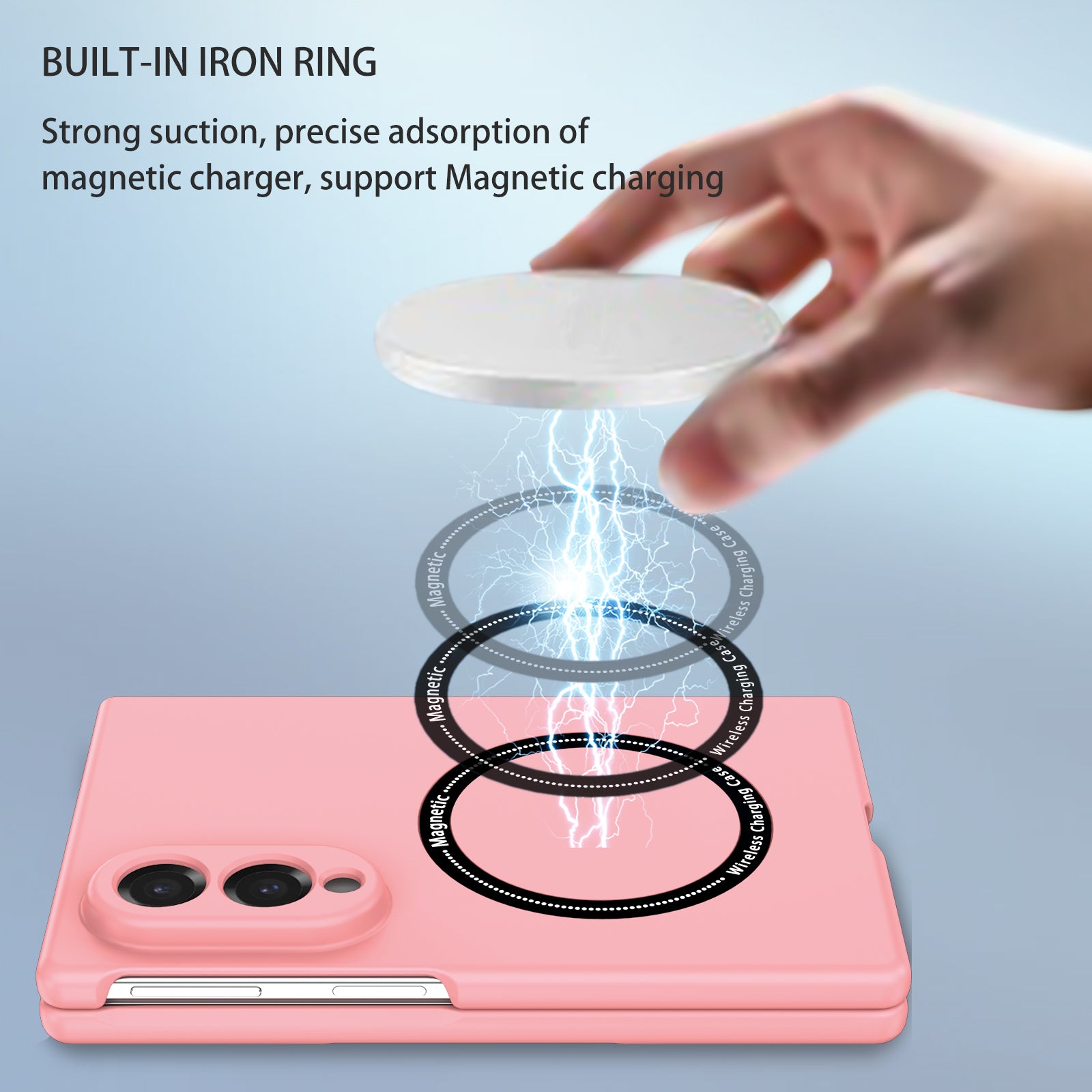 Samsung Galaxy Z Fold 8 Magnetic Ring Case [Pink]