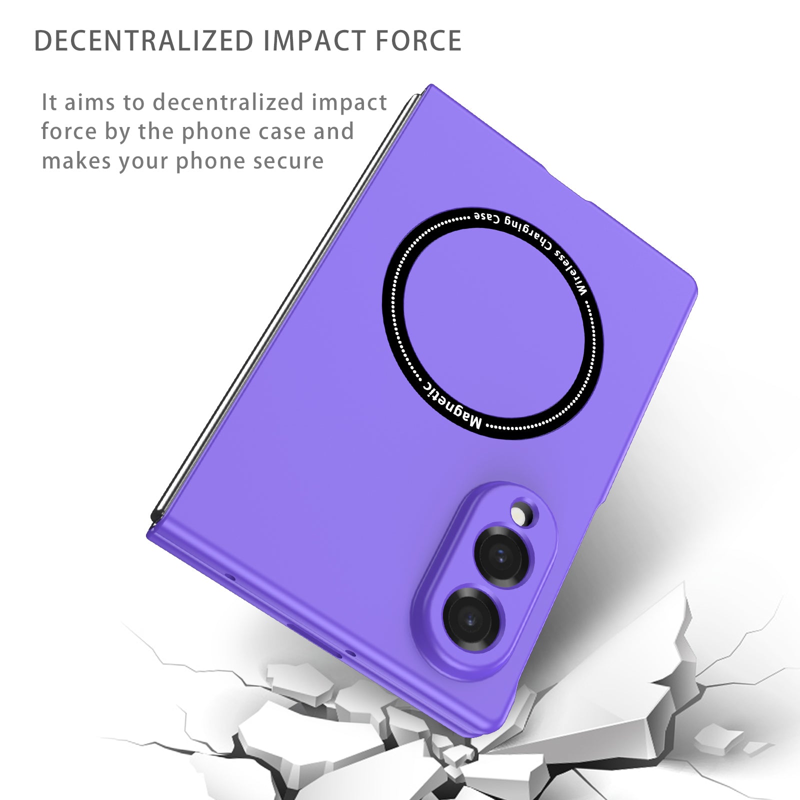Samsung Galaxy Z Fold 8 Magnetic Ring Case [Purple]