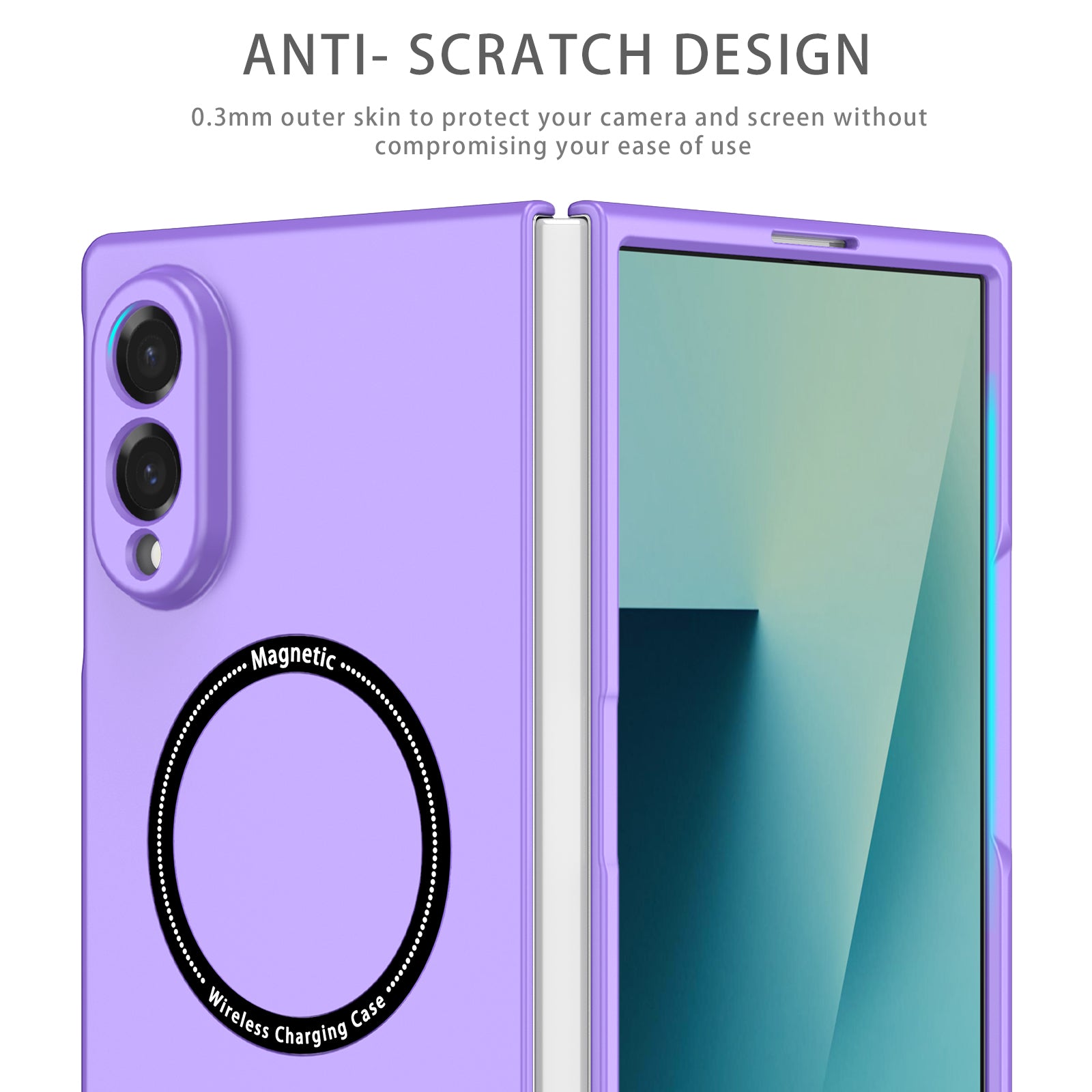 Samsung Galaxy Z Fold 8 Magnetic Ring Case [Purple]