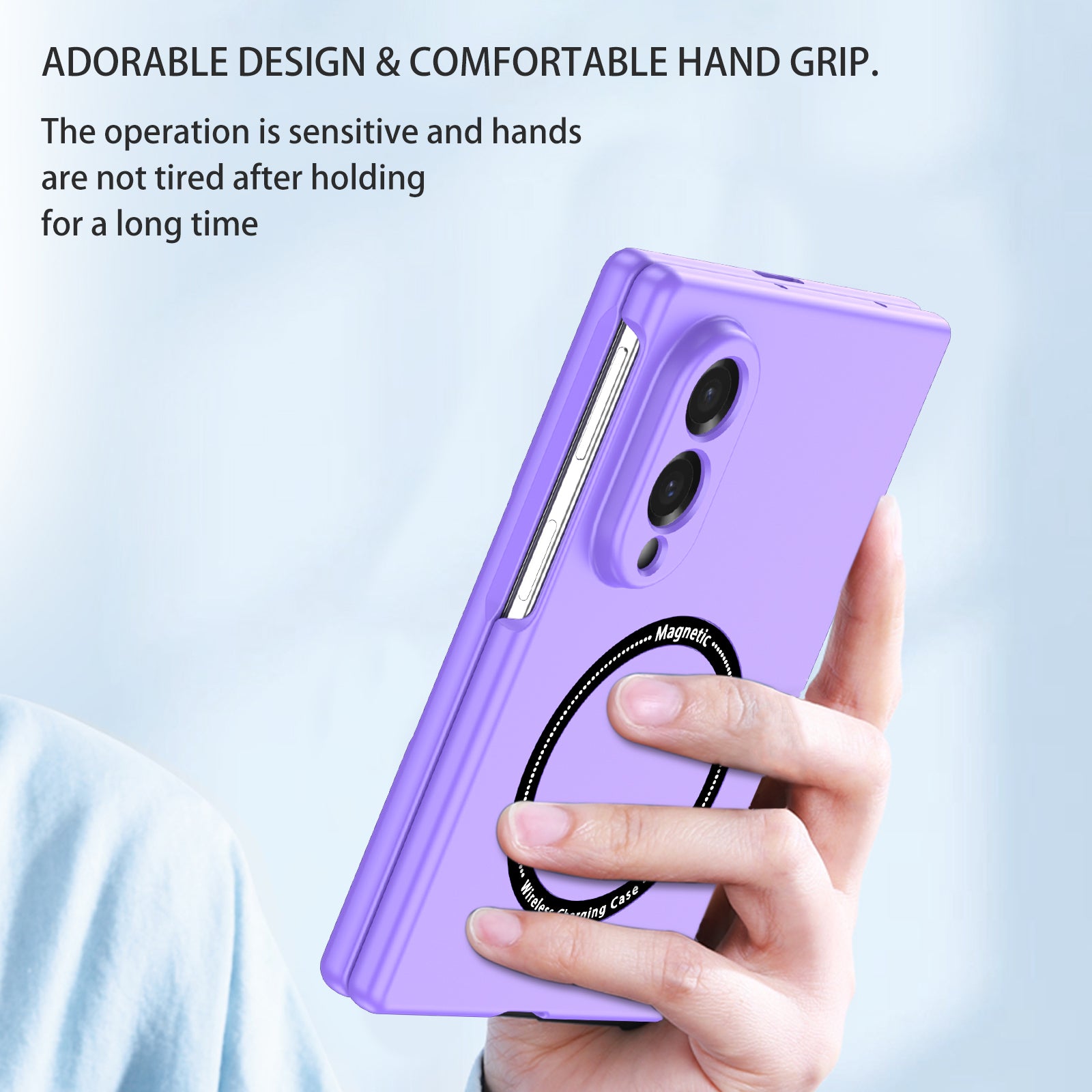 Samsung Galaxy Z Fold 8 Magnetic Ring Case [Purple]