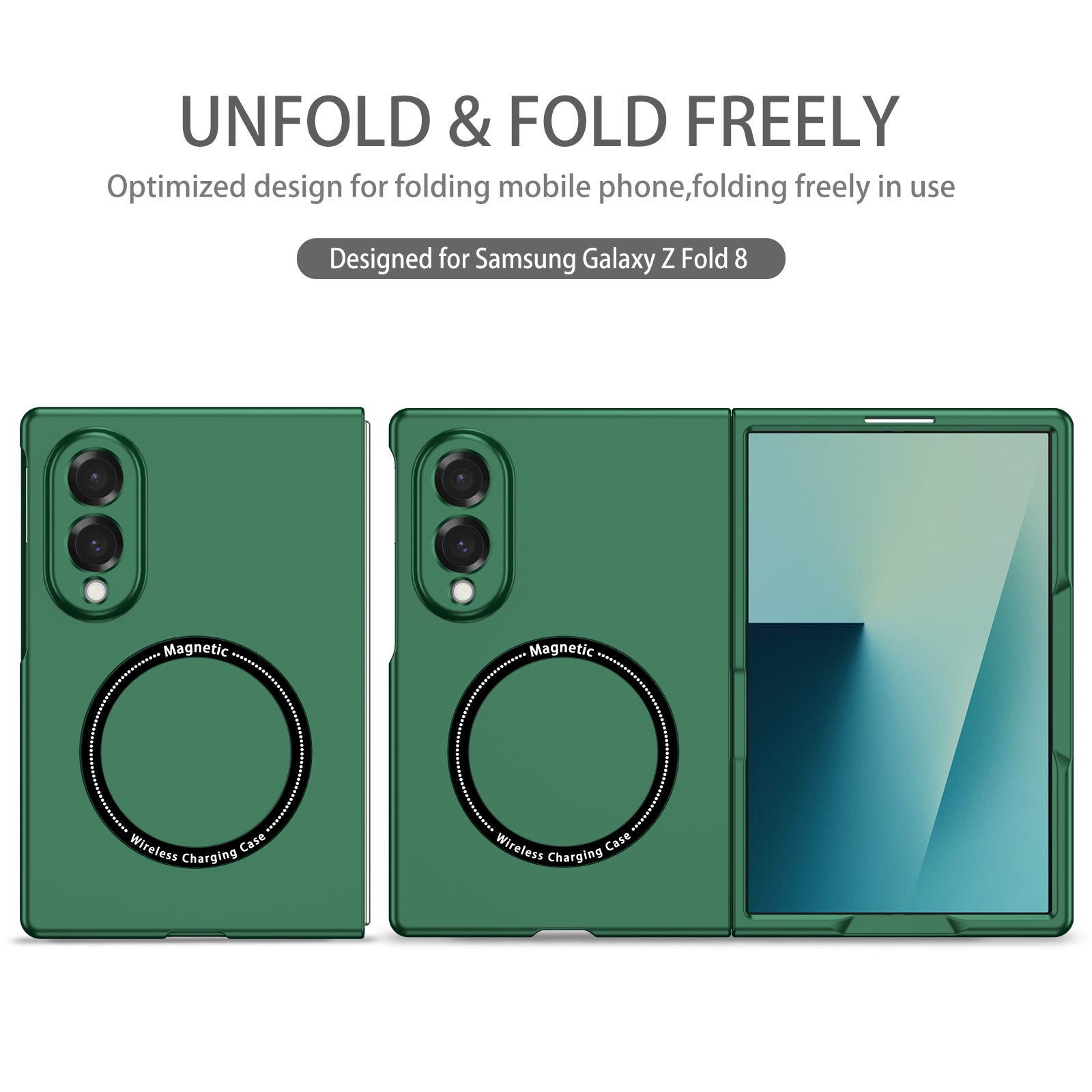Samsung Galaxy Z Fold 8 Magnetic Ring Case [Teal]