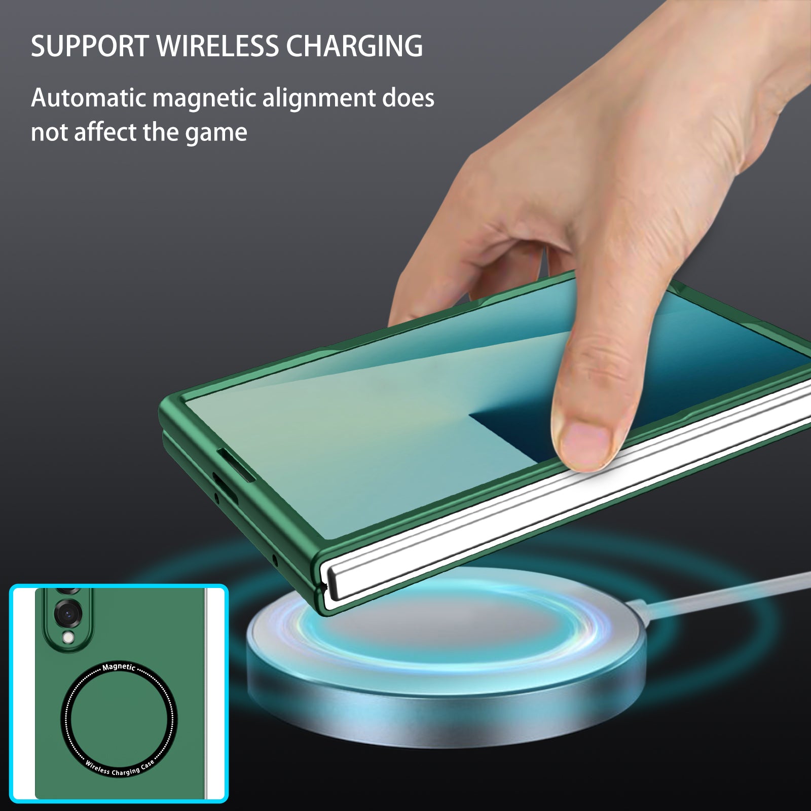 Samsung Galaxy Z Fold 8 Magnetic Ring Case [Teal]