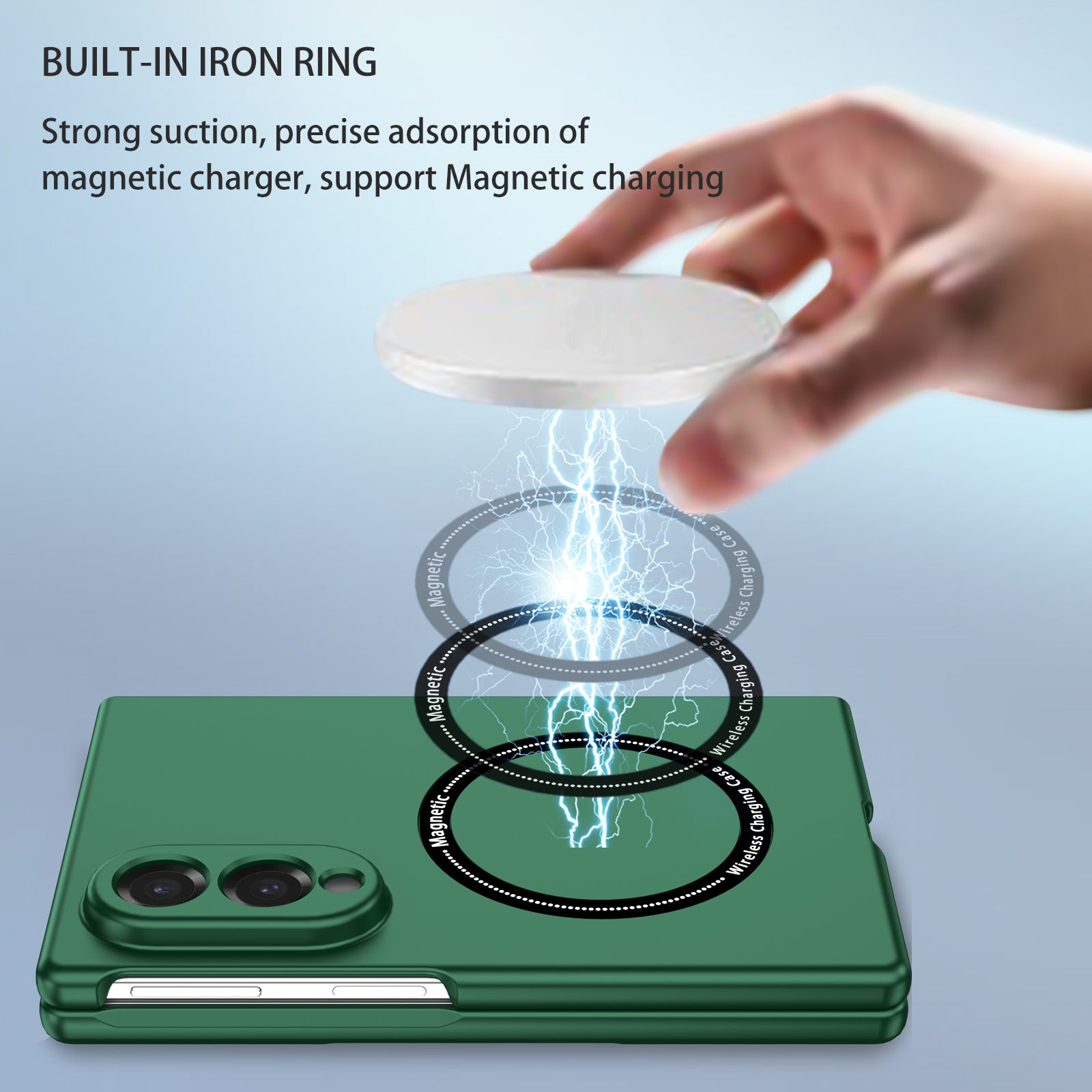 Samsung Galaxy Z Fold 8 Magnetic Ring Case [Teal]