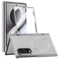 Samsung Galaxy Z Fold 8 Magnetic Skin-Feel Case - Hinge Shield with Built-in Glass [Grey] - Grey
