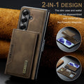 Samsung Galaxy Z Fold 8 Ultra DG.MING Detachable Wallet Leather Case [Coffee] - Coffee