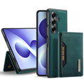 Samsung Galaxy Z Fold 8 Ultra DG.MING Detachable Wallet Leather Case [Green] - Green