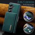 Samsung Galaxy Z Fold 8 Ultra DG.MING Detachable Wallet Leather Case [Green] - Green