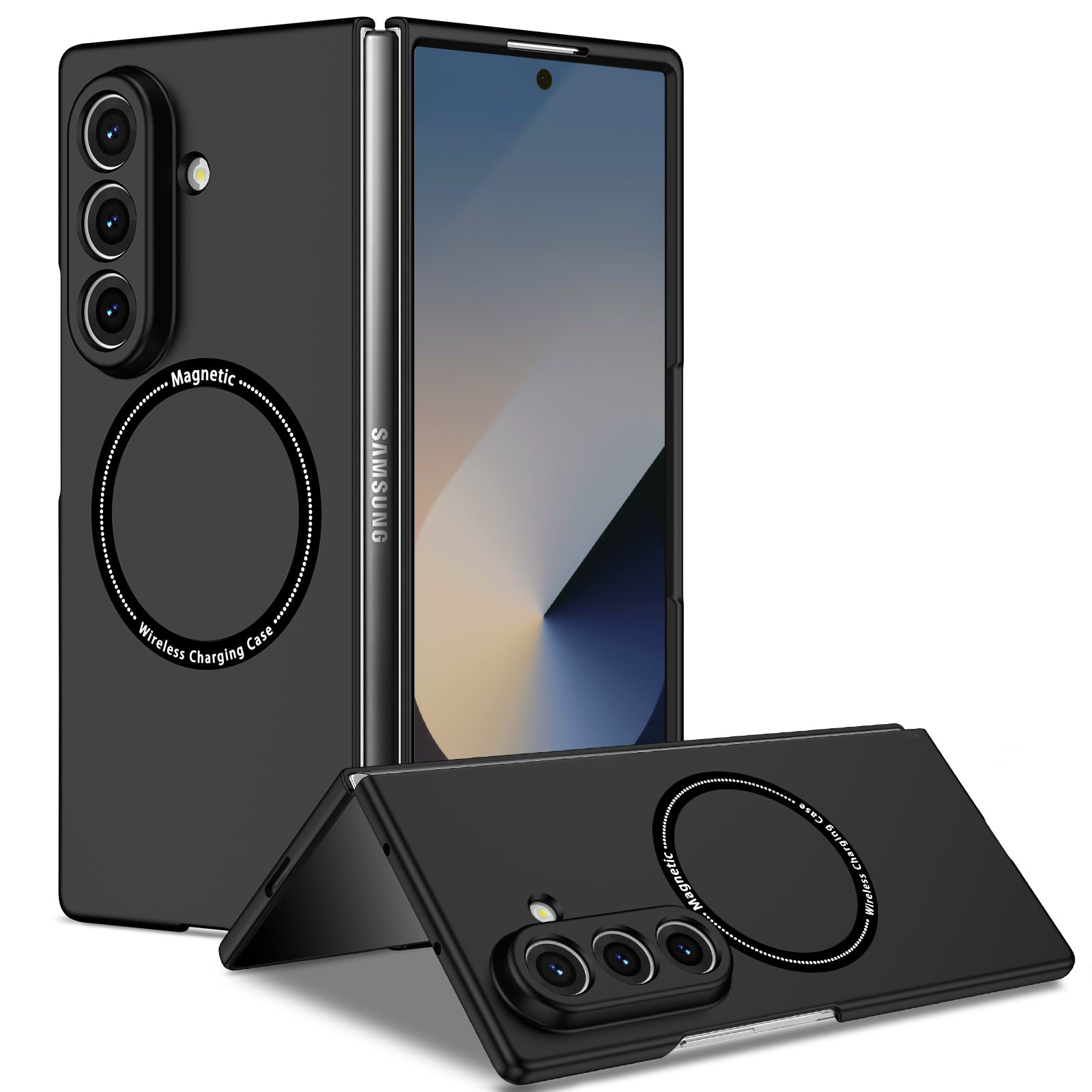 Samsung Galaxy Z Fold 8 Ultra Magnetic Ring Case [Black]
