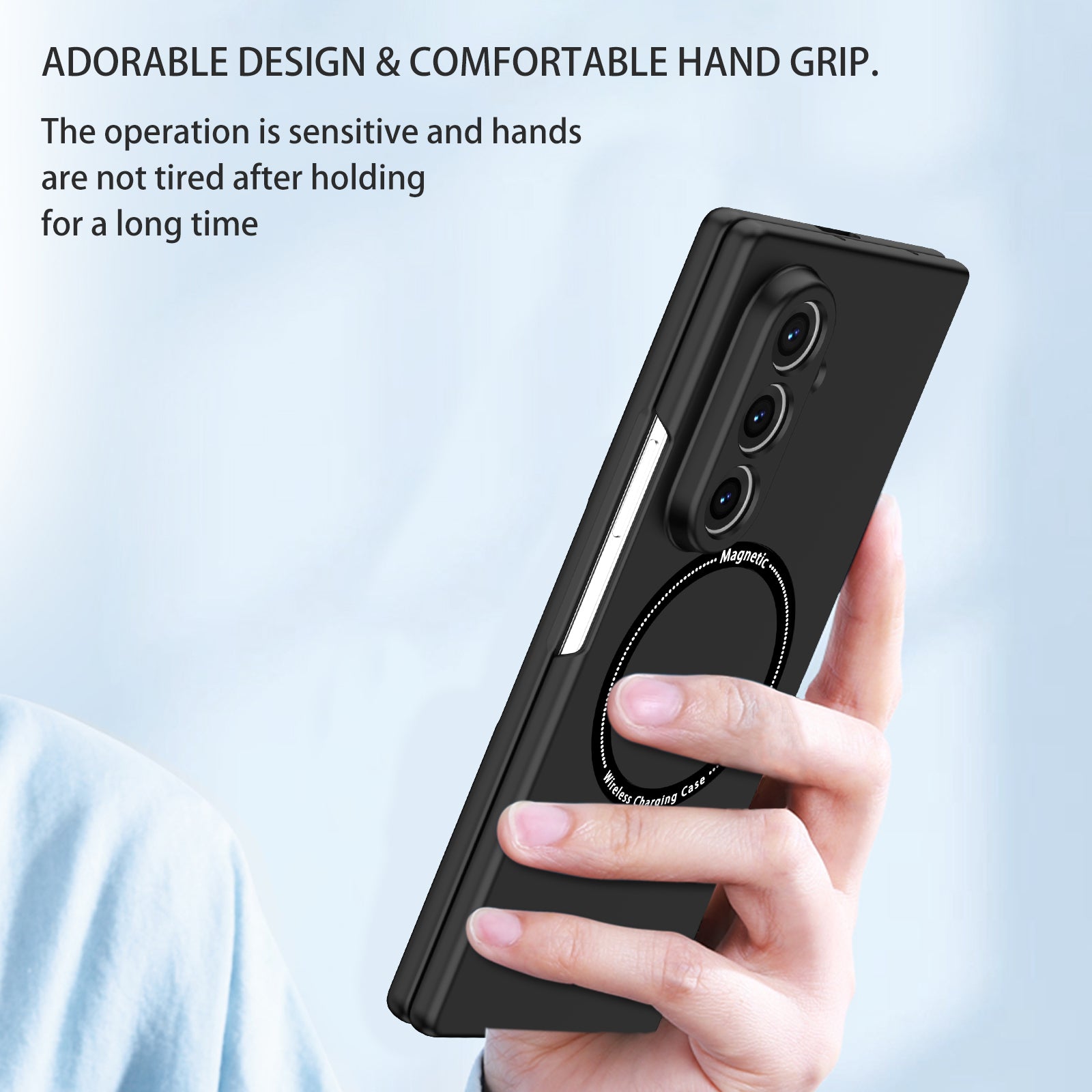 Samsung Galaxy Z Fold 8 Ultra Magnetic Ring Case [Black]