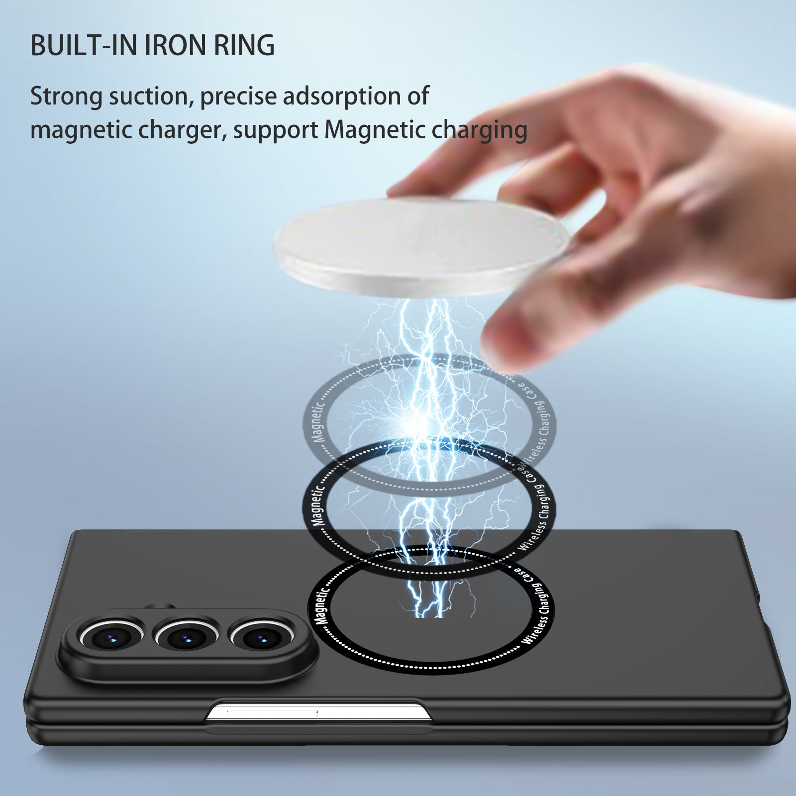 Samsung Galaxy Z Fold 8 Ultra Magnetic Ring Case [Black]