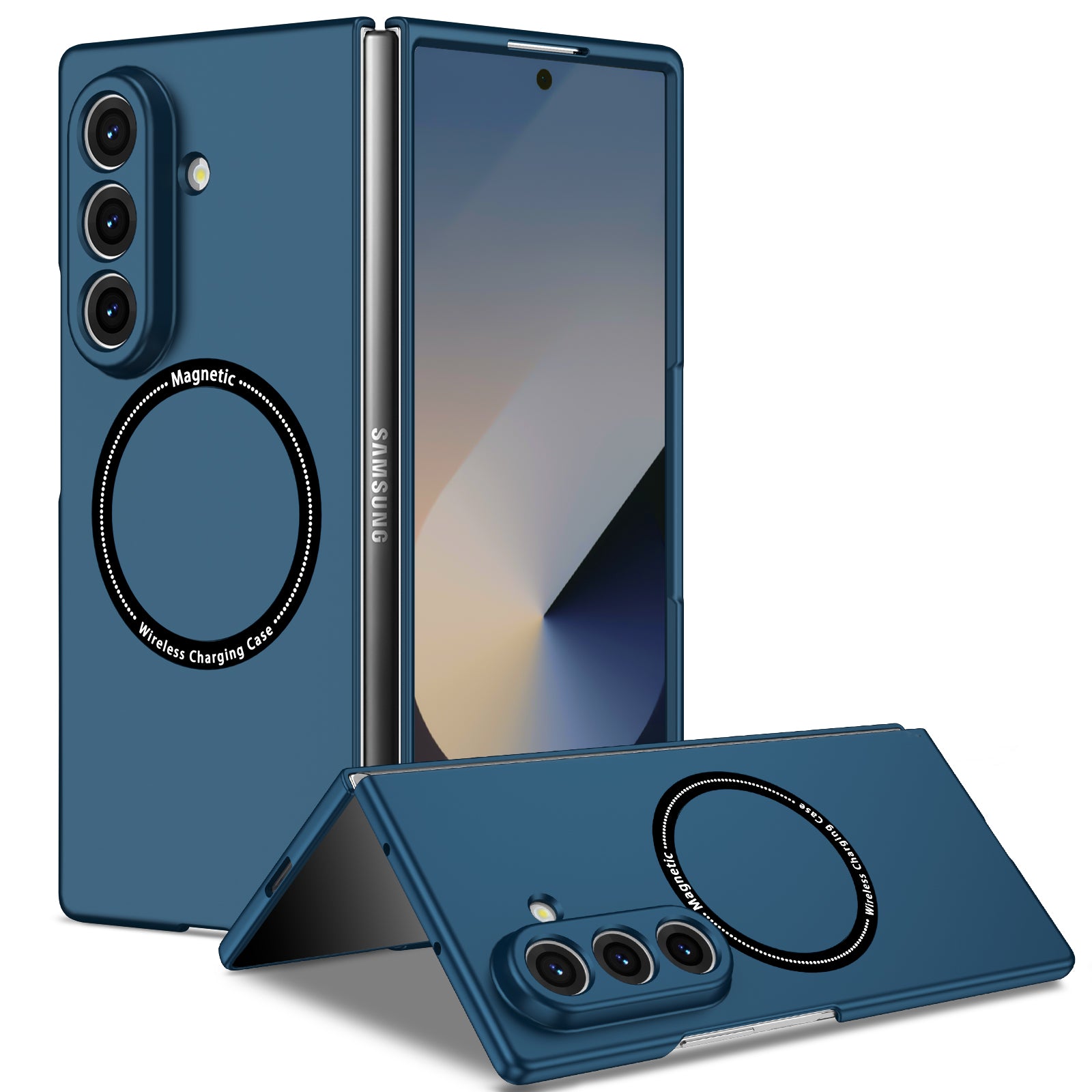 Samsung Galaxy Z Fold 8 Ultra Magnetic Ring Case [Navy]