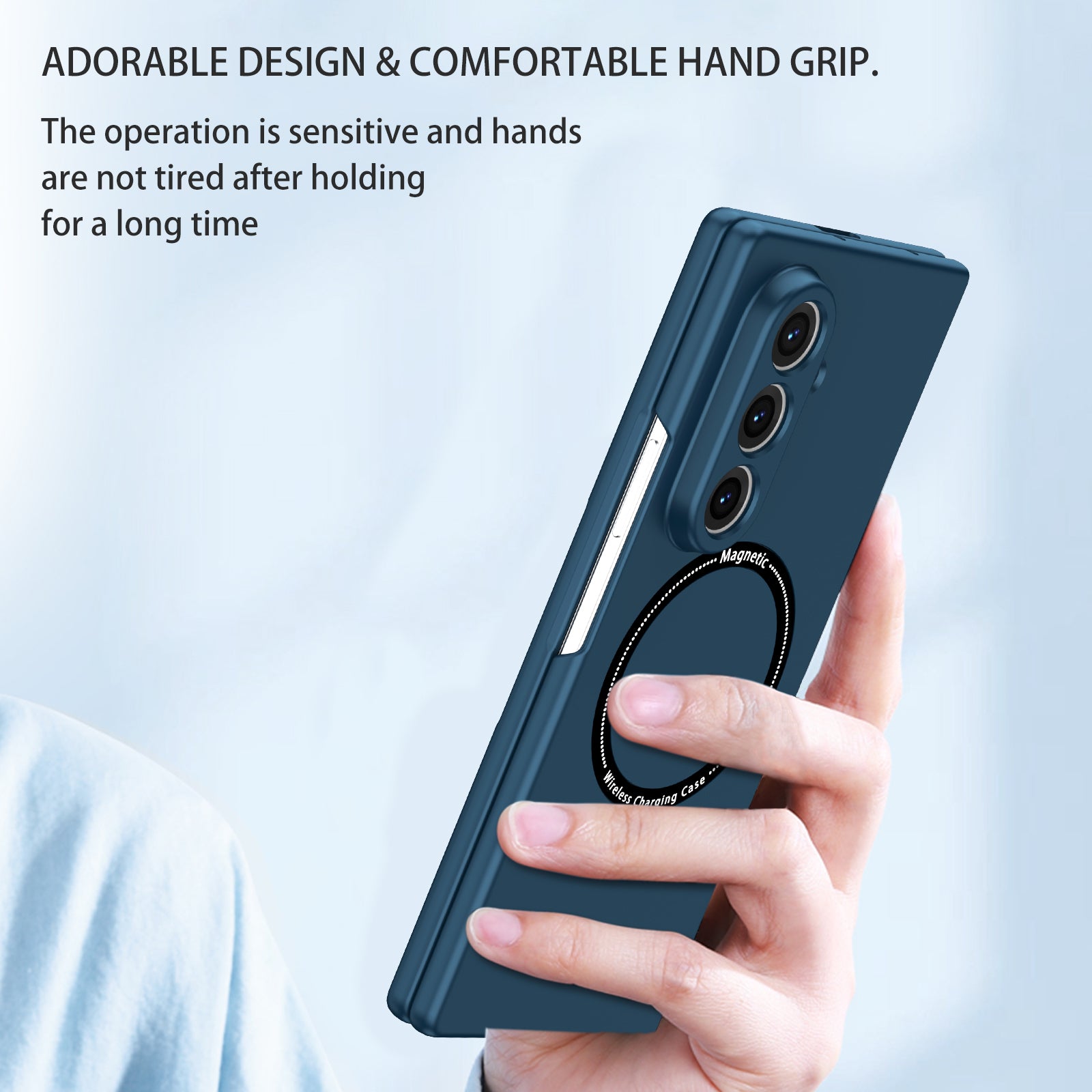 Samsung Galaxy Z Fold 8 Ultra Magnetic Ring Case [Navy]