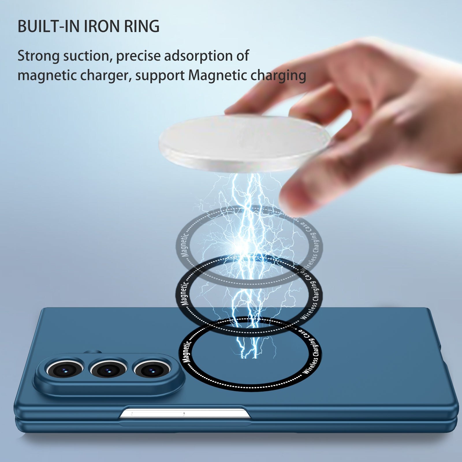 Samsung Galaxy Z Fold 8 Ultra Magnetic Ring Case [Navy]