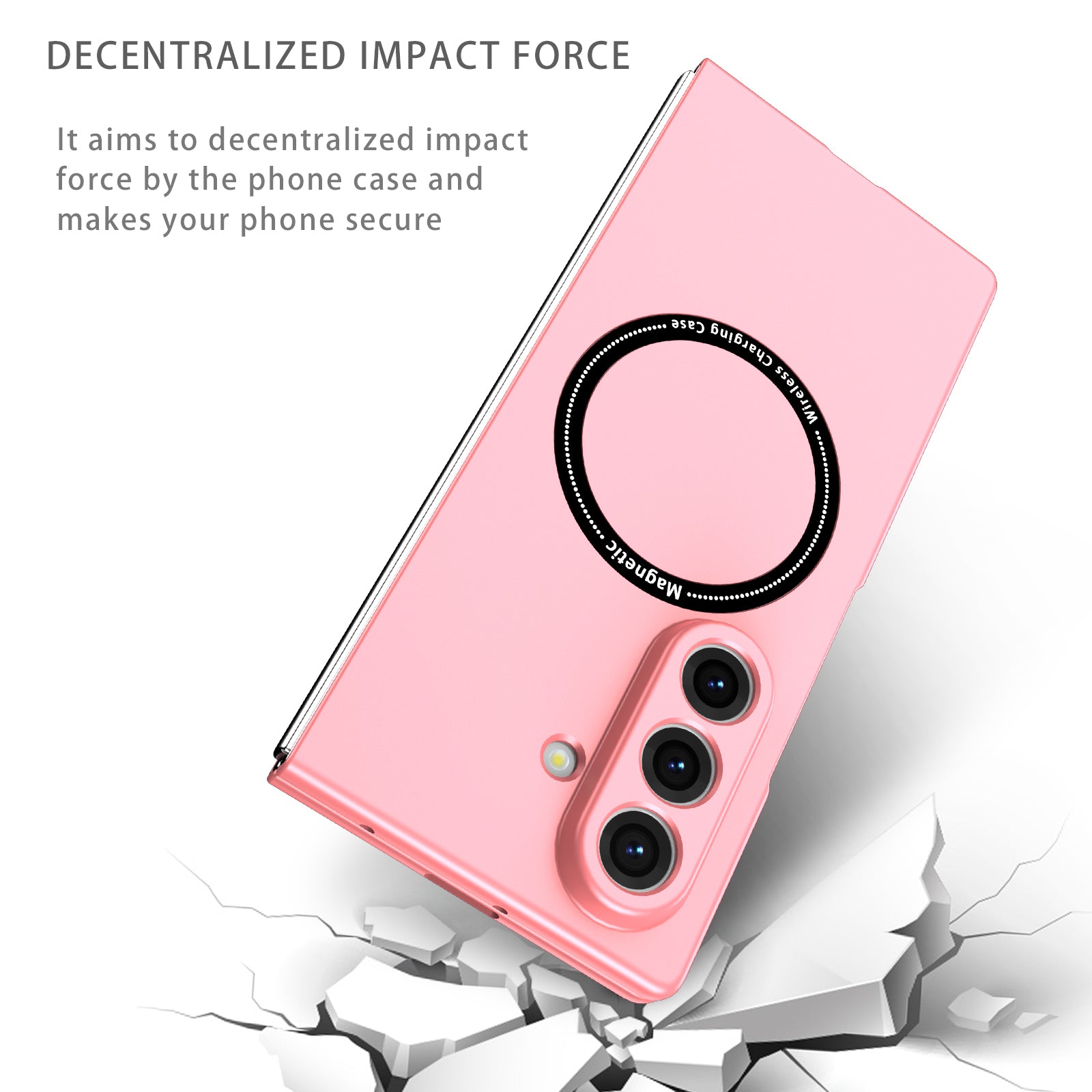 Samsung Galaxy Z Fold 8 Ultra Magnetic Ring Case [Pink]