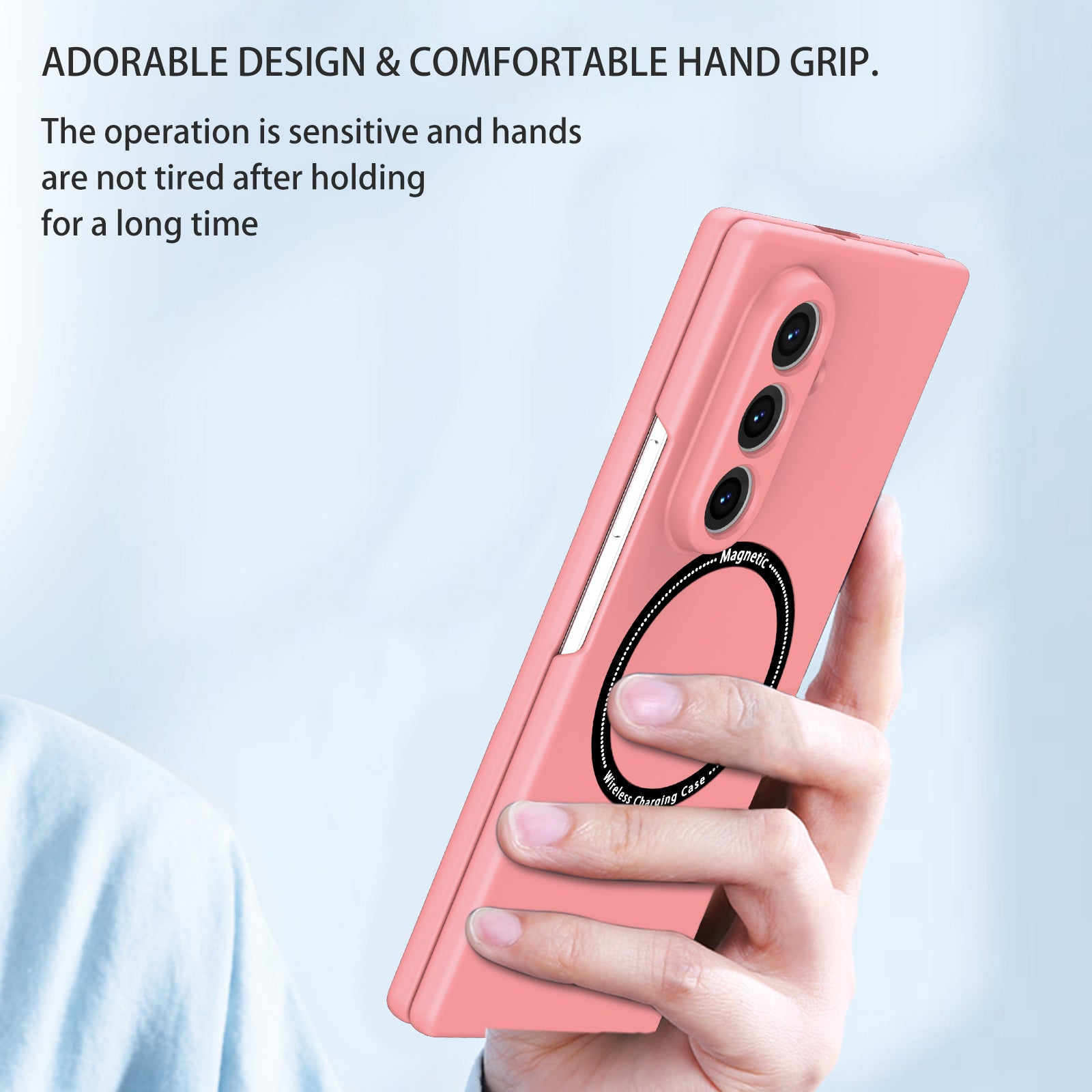 Samsung Galaxy Z Fold 8 Ultra Magnetic Ring Case [Pink]