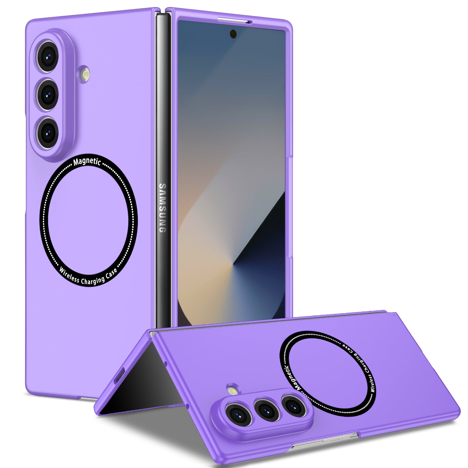 Samsung Galaxy Z Fold 8 Ultra Magnetic Ring Case [Purple]