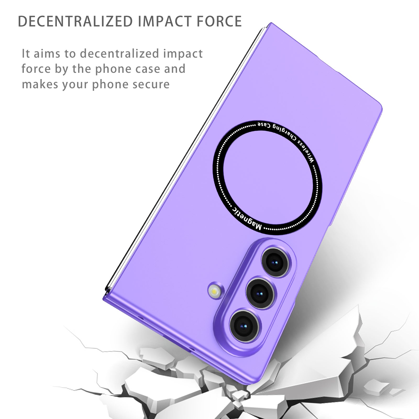 Samsung Galaxy Z Fold 8 Ultra Magnetic Ring Case [Purple]