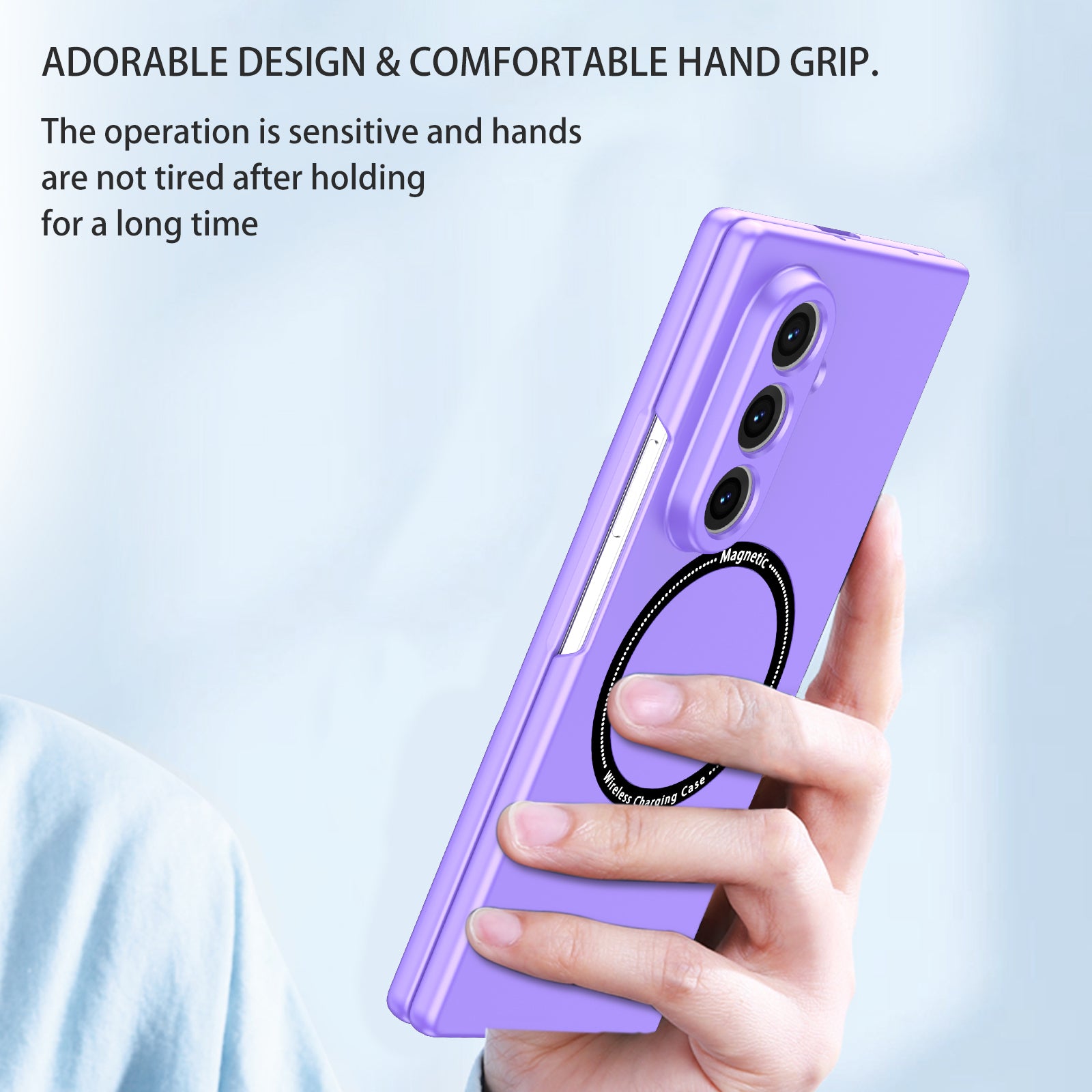 Samsung Galaxy Z Fold 8 Ultra Magnetic Ring Case [Purple]