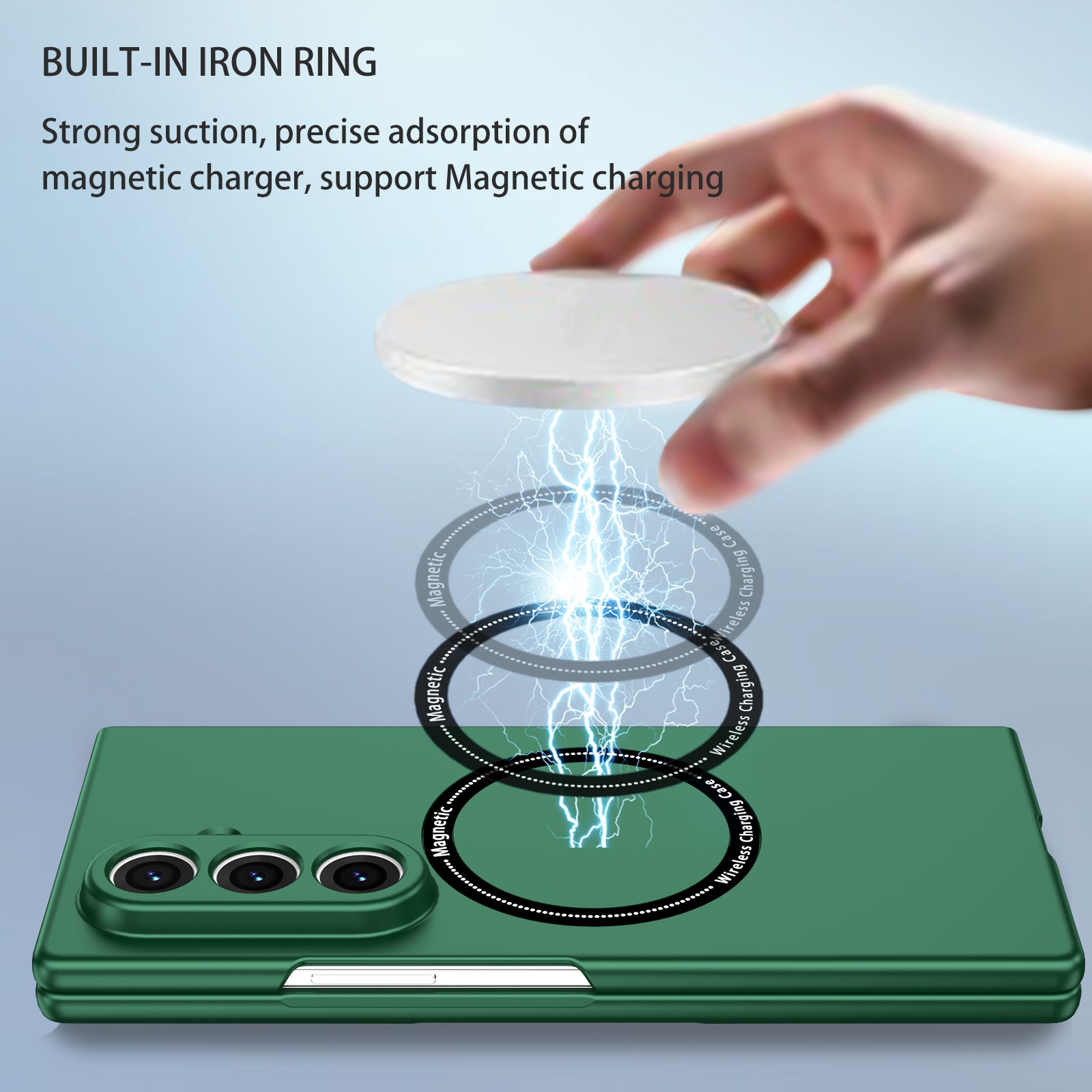 Samsung Galaxy Z Fold 8 Ultra Magnetic Ring Case [Teal]