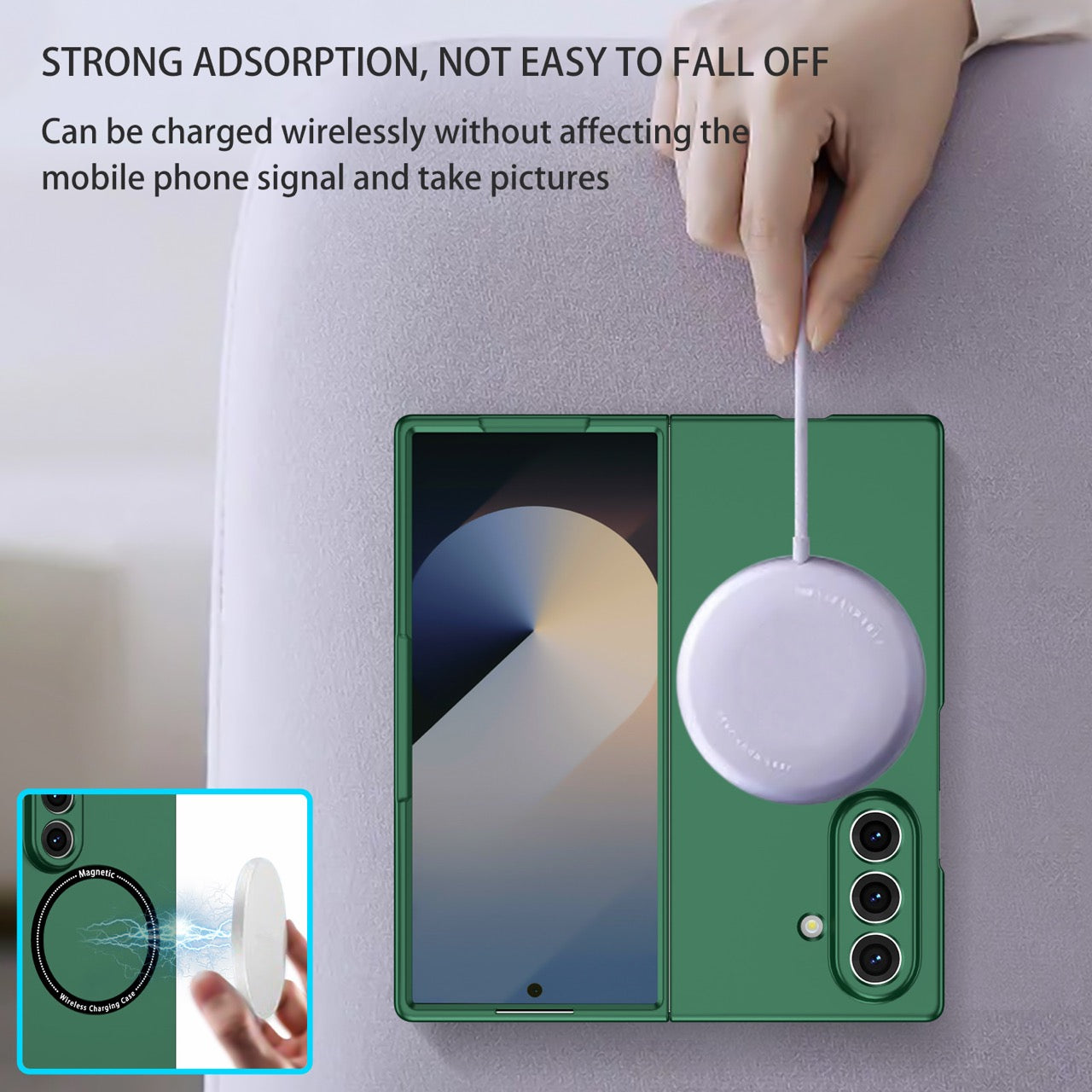 Samsung Galaxy Z Fold 8 Ultra Magnetic Ring Case [Teal]
