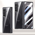 Samsung Galaxy Z Fold 8 Ultra Clear MagSafe Hinge Case with Built-in Tempered Glass [Black] - Black