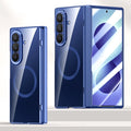 Samsung Galaxy Z Fold 8 Ultra Clear MagSafe Hinge Case with Built-in Tempered Glass [Blue] - Blue