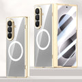 Samsung Galaxy Z Fold 8 Ultra Clear MagSafe Hinge Case with Built-in Tempered Glass [Gold] - Gold