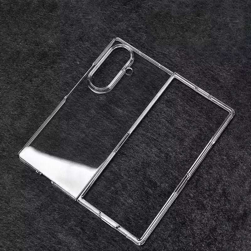 Galaxy Z Fold 7 Clear Crystal Hard PC Case – Ultra Slim Transparent Shell