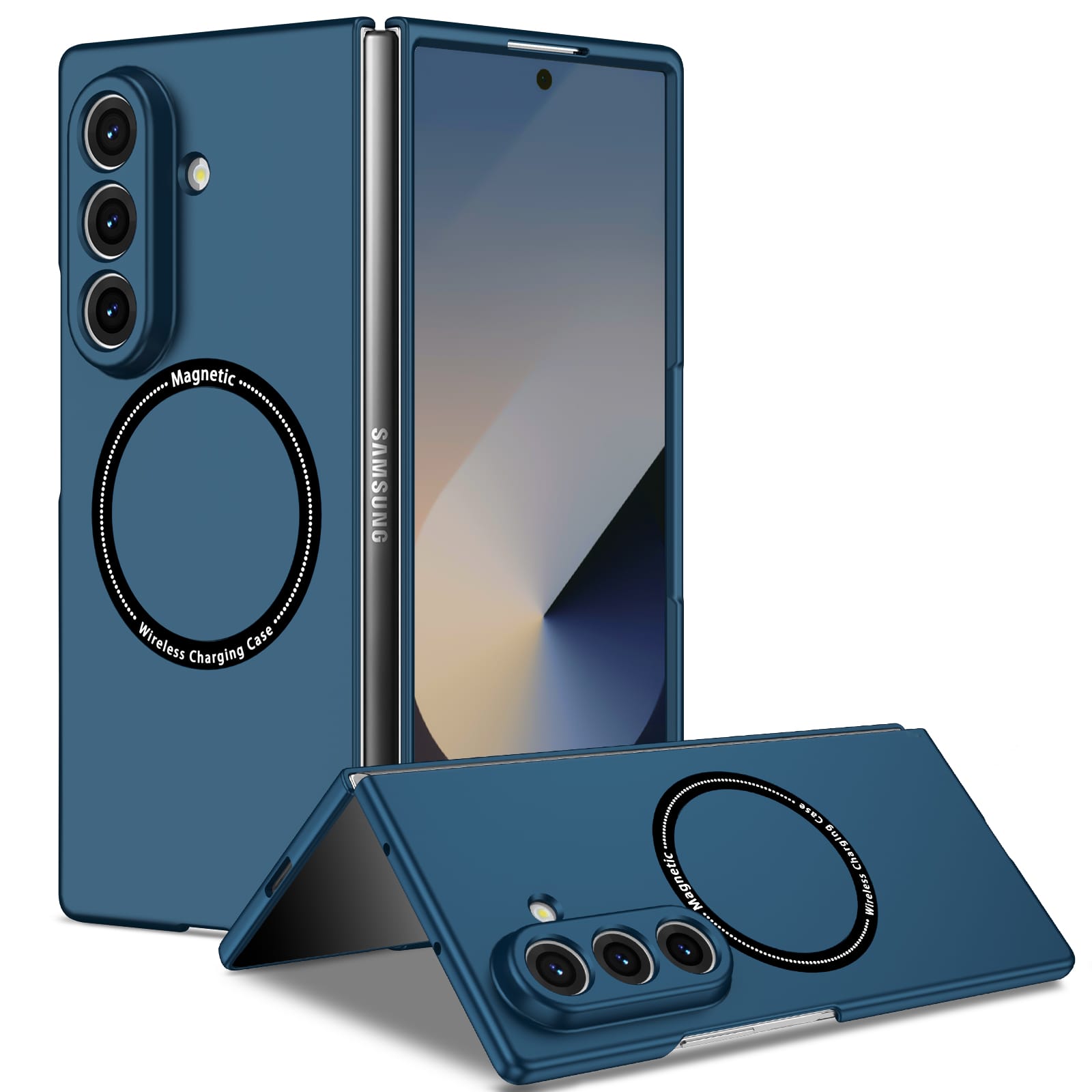 Samsung Galaxy Z Fold 7 Magnetic Ring Case [Navy]