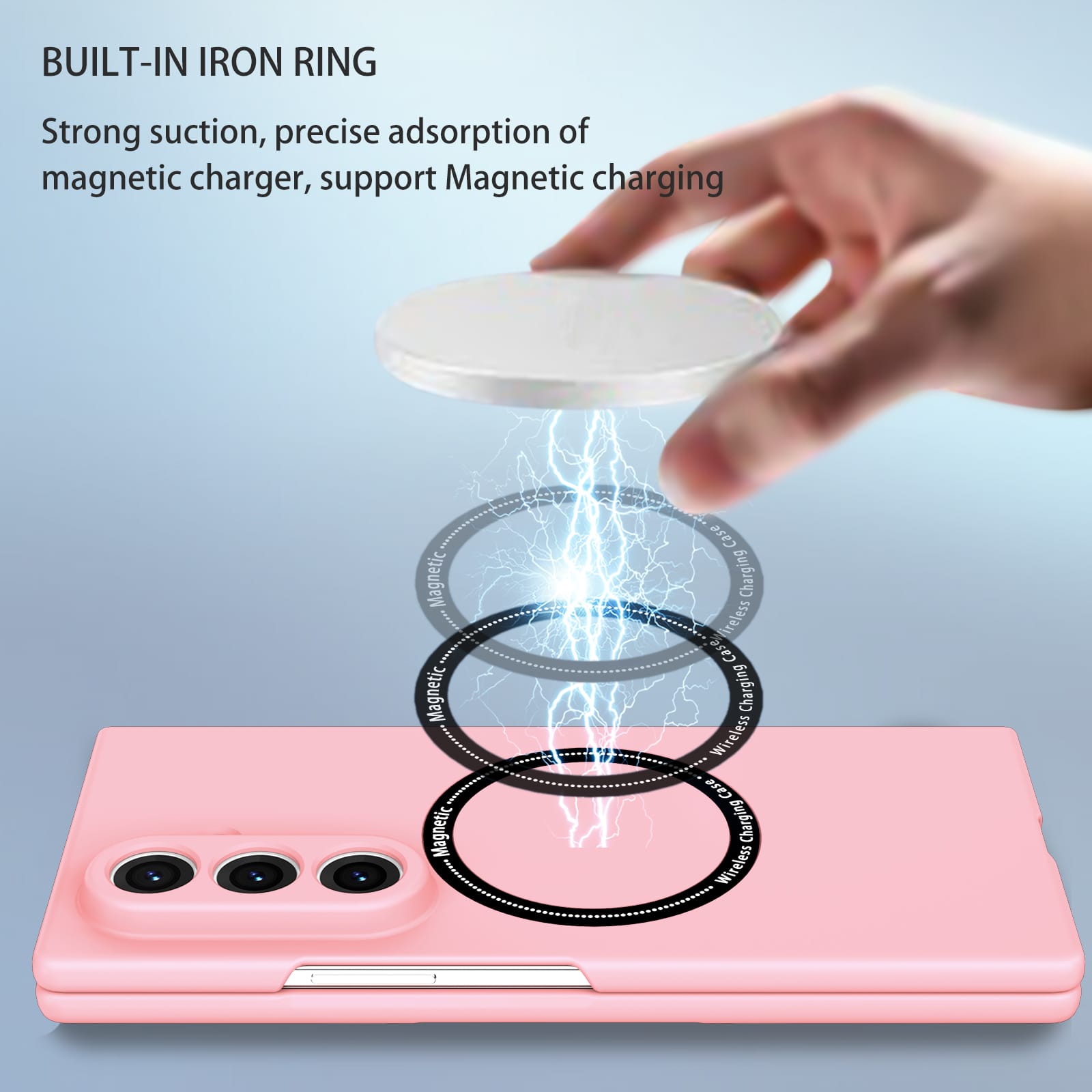 Samsung Galaxy Z Fold 7 Magnetic Ring Case [Pink]