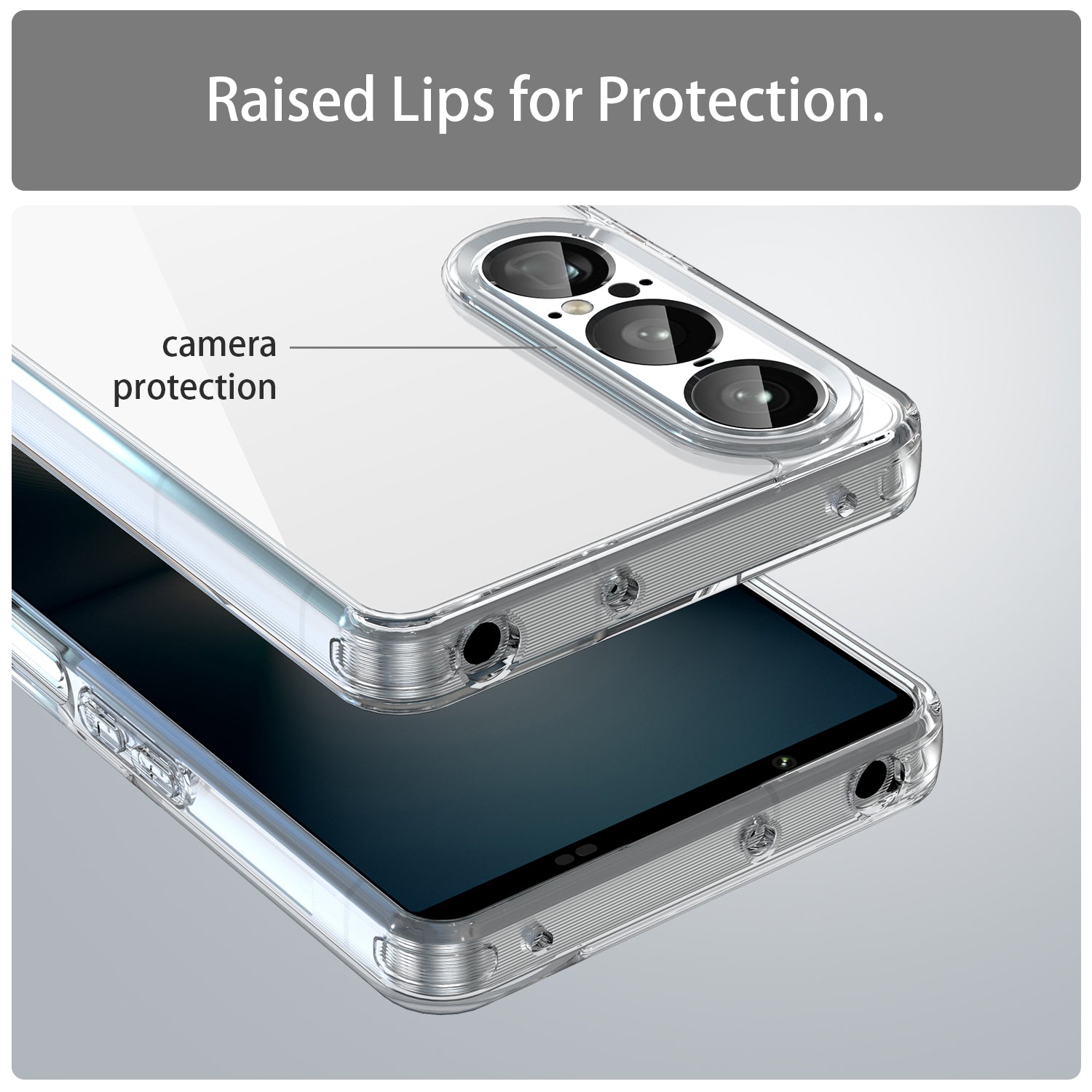 Sony Xperia 1 VII Soft TPU Bumper Case [Clear]