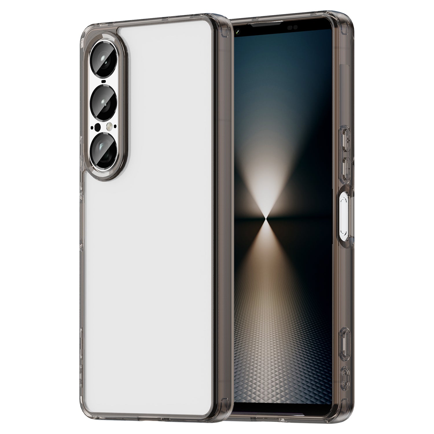 Sony Xperia 1 VII Soft TPU Bumper Case [Clear Grey]