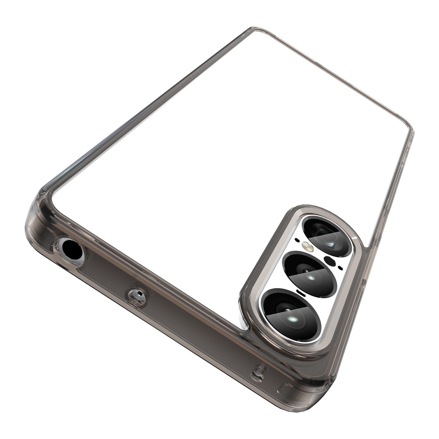 Sony Xperia 1 VII Soft TPU Bumper Case [Clear Grey]