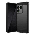 Sony Xperia 1 VIII Carbon Fibre TPU Case Slim Shockproof Cover Black - Black