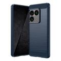 Sony Xperia 1 VIII Carbon Fibre TPU Case Slim Shockproof Cover Navy - Navy