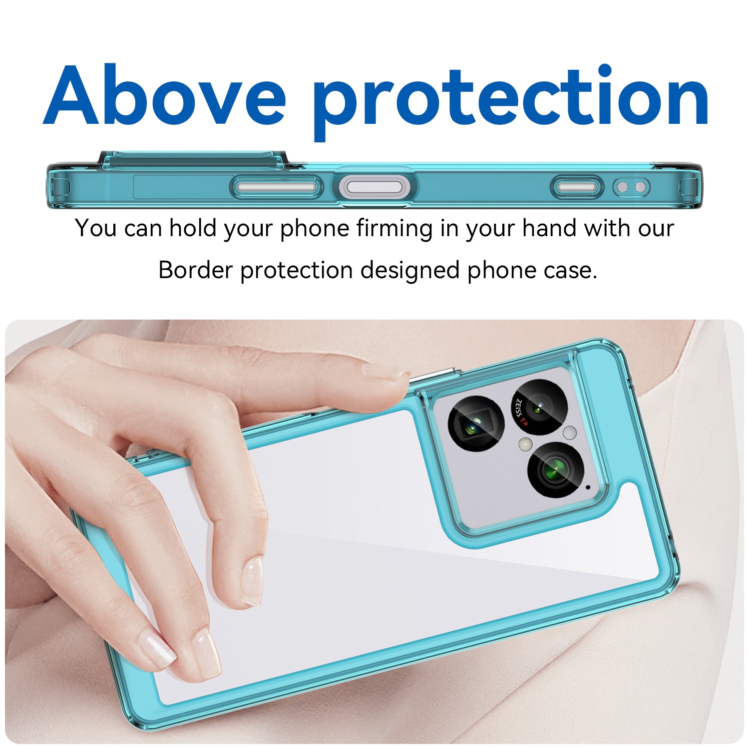 Sony Xperia 1 VIII Soft TPU Bumper Shockproof Cover Case [Clear Blue]