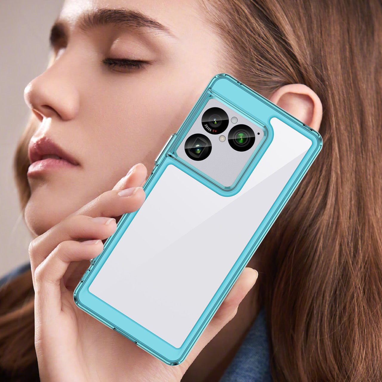 Sony Xperia 1 VIII Soft TPU Bumper Shockproof Cover Case [Clear Blue]
