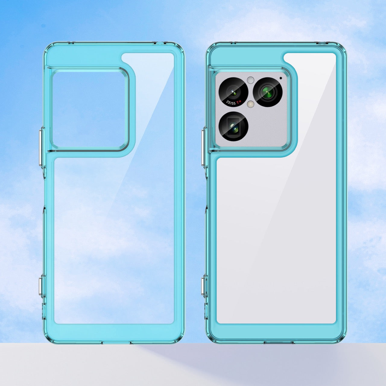 Sony Xperia 1 VIII Soft TPU Bumper Shockproof Cover Case [Clear Blue]