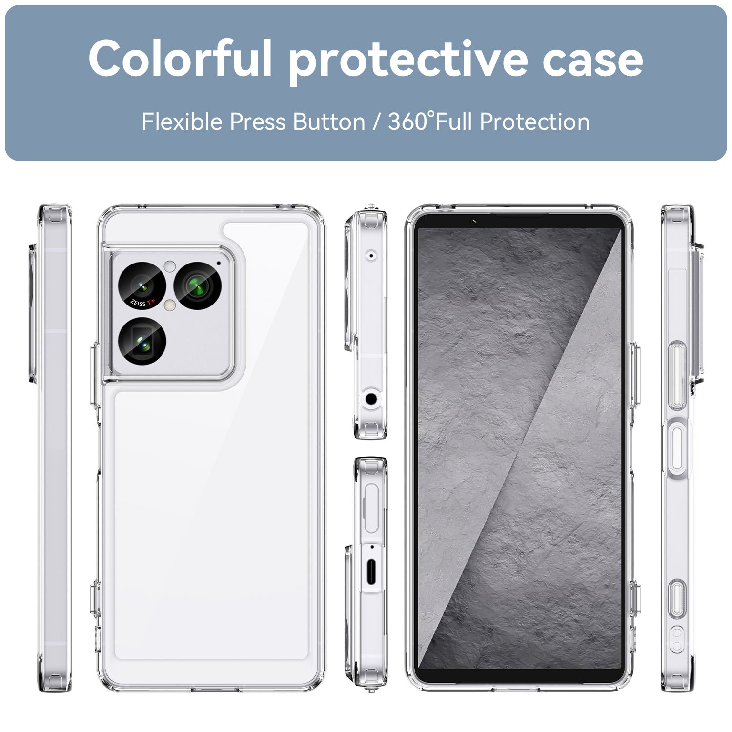 Sony Xperia 1 VIII Soft TPU Bumper Shockproof Cover Case [Clear]