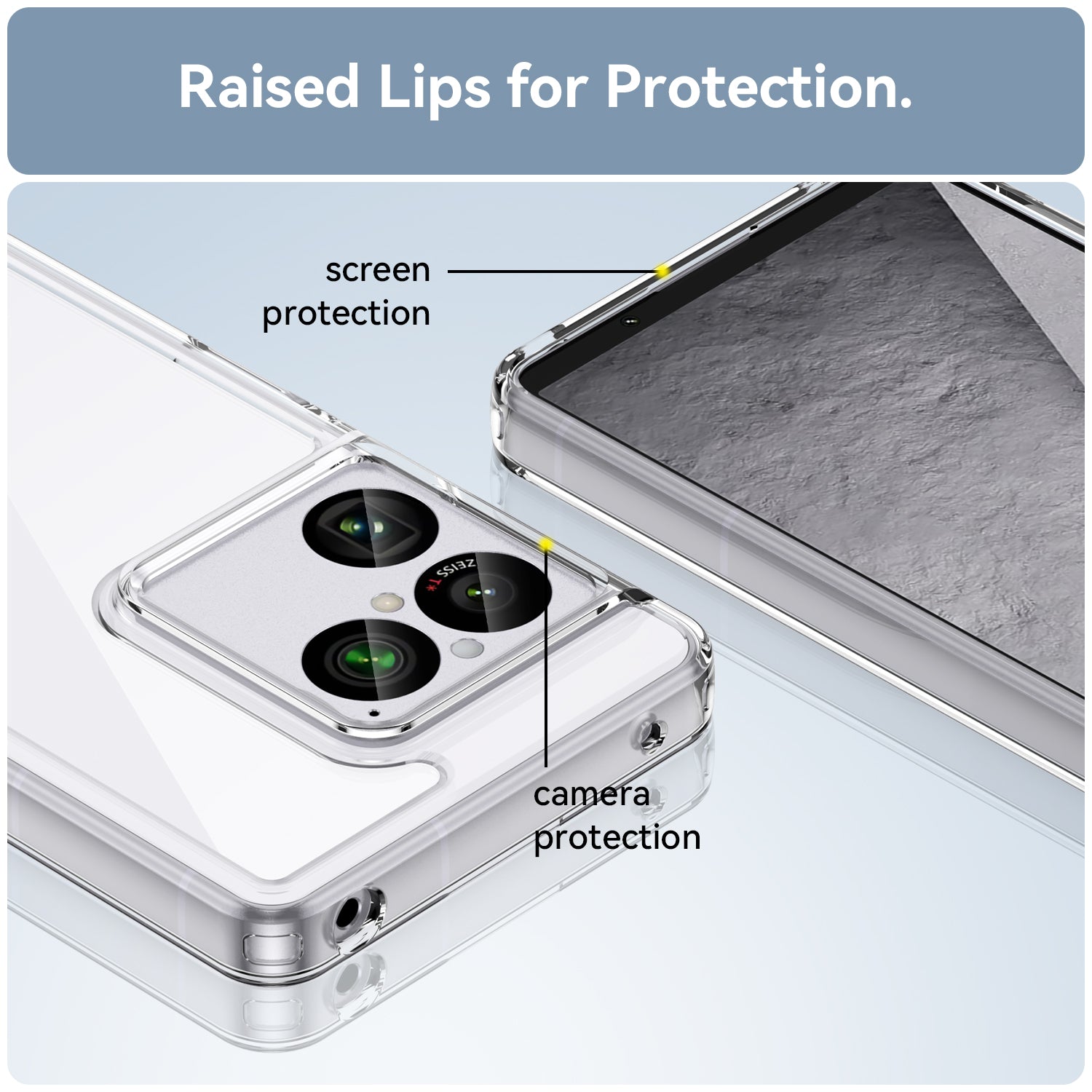 Sony Xperia 1 VIII Soft TPU Bumper Shockproof Cover Case [Clear]