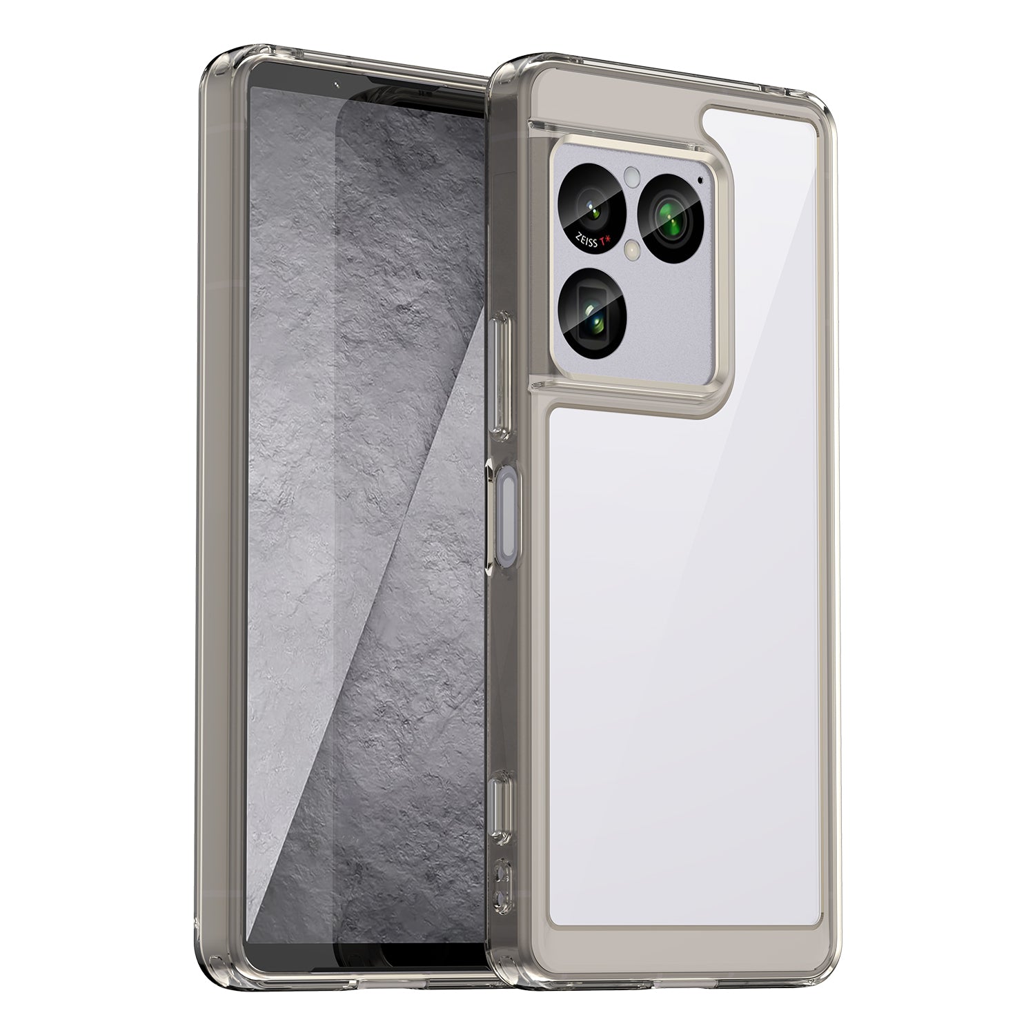 Sony Xperia 1 VIII Soft TPU Bumper Shockproof Cover Case [Clear Grey]