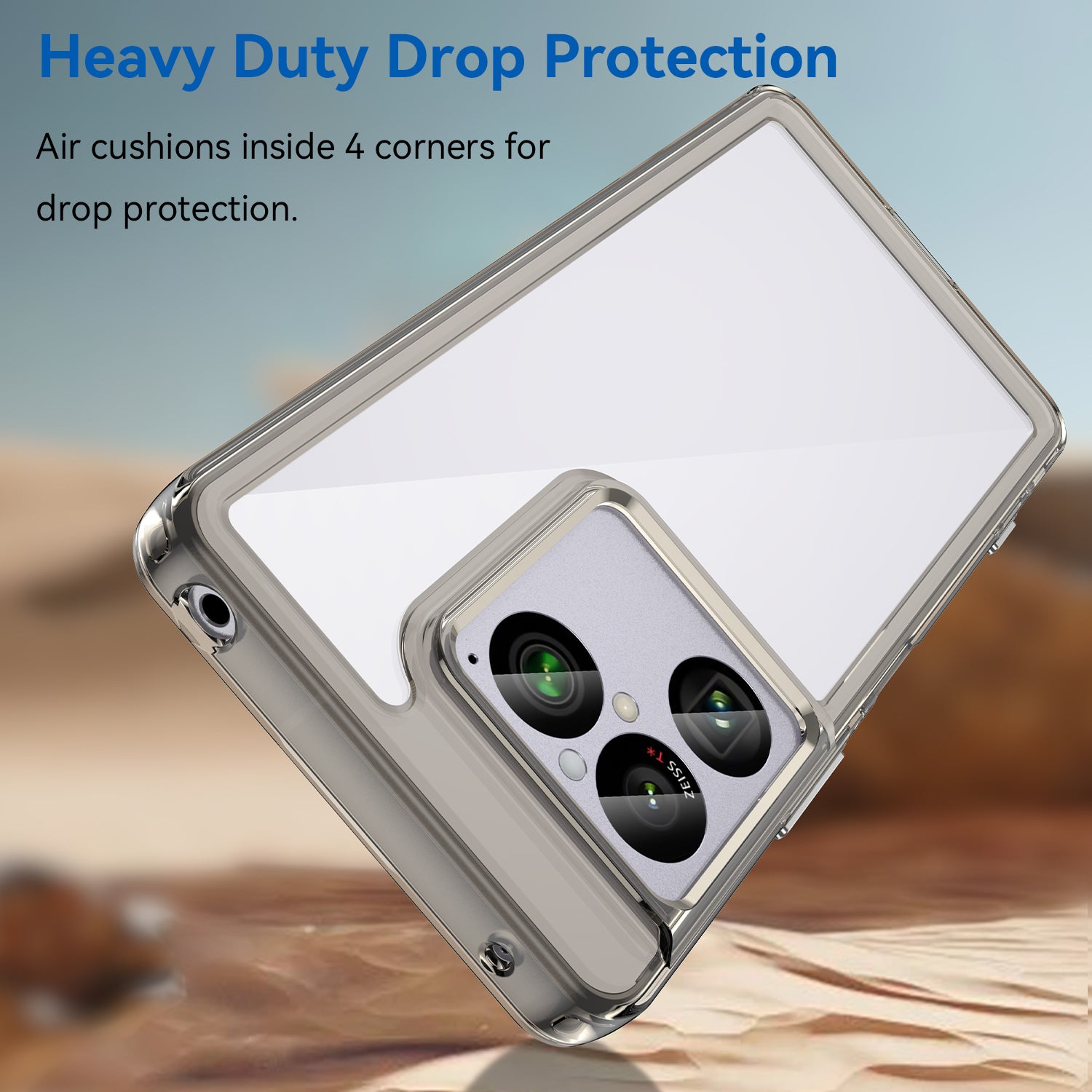 Sony Xperia 1 VIII Soft TPU Bumper Shockproof Cover Case [Clear Grey]